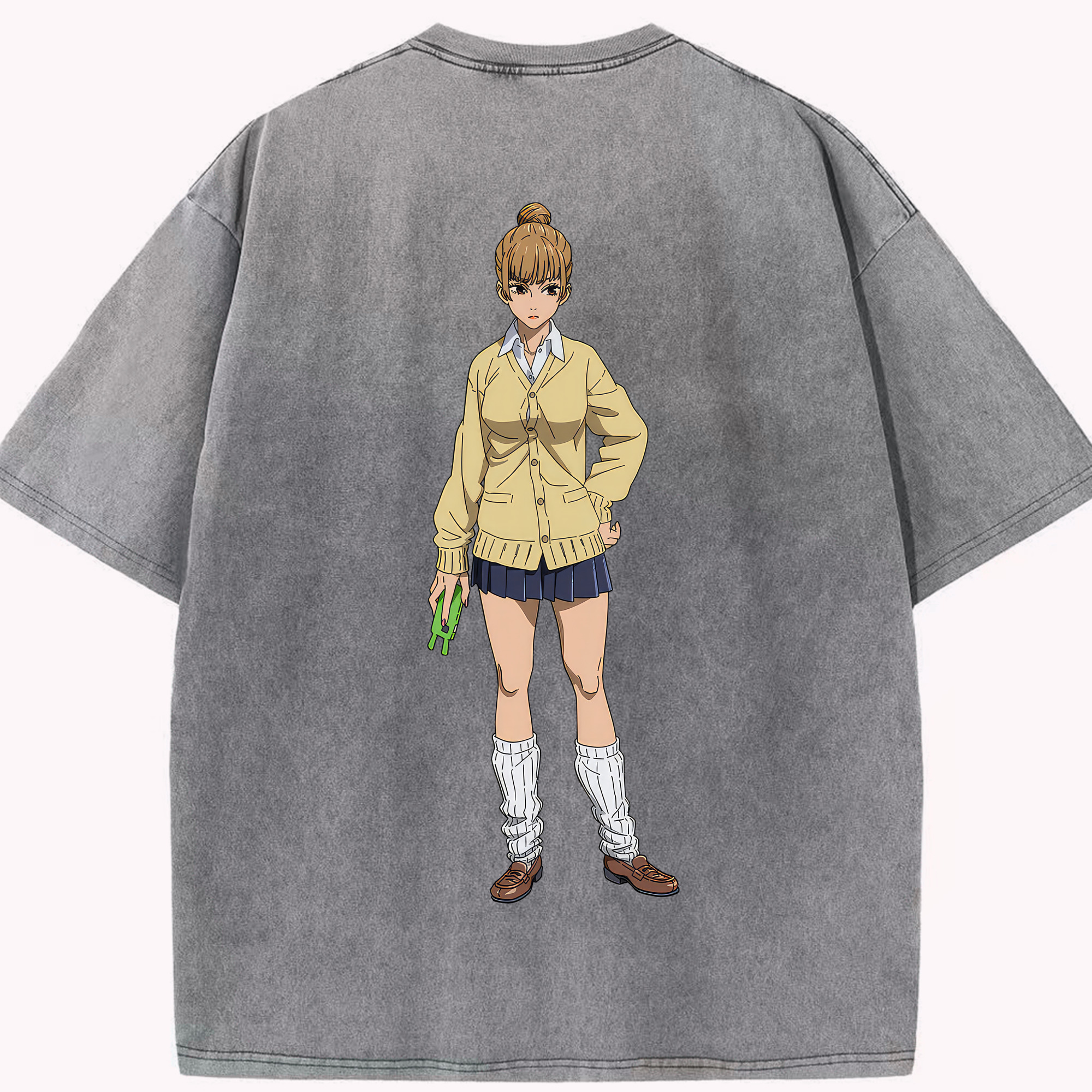 （画像用） 呪術廻戦 Jujutsu Kaisen 綿100% ヴィンテージ風 半袖Tシャツ（背面プリント）