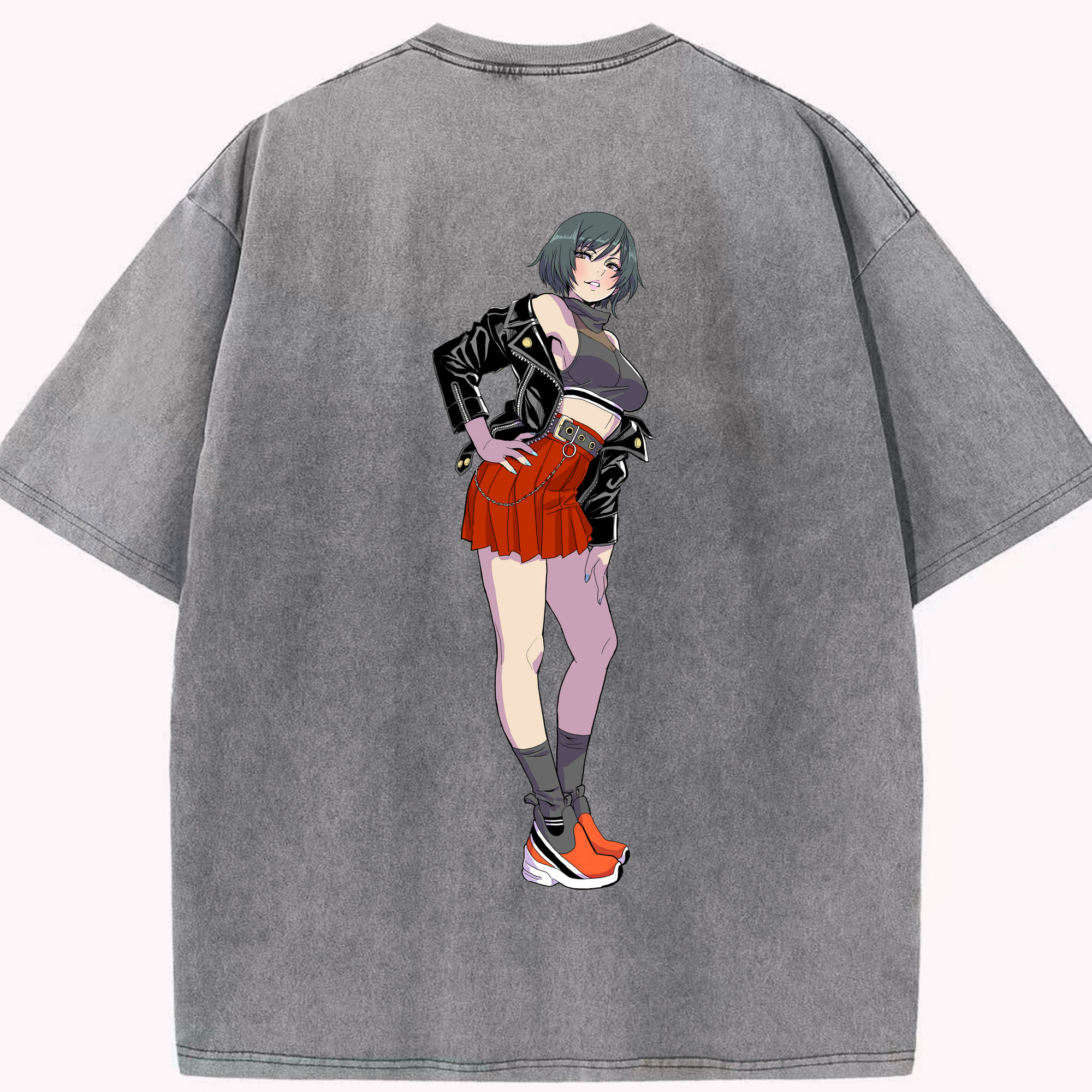 （画像用） 呪術廻戦 Jujutsu Kaisen 綿100% ヴィンテージ風 半袖Tシャツ（背面プリント）