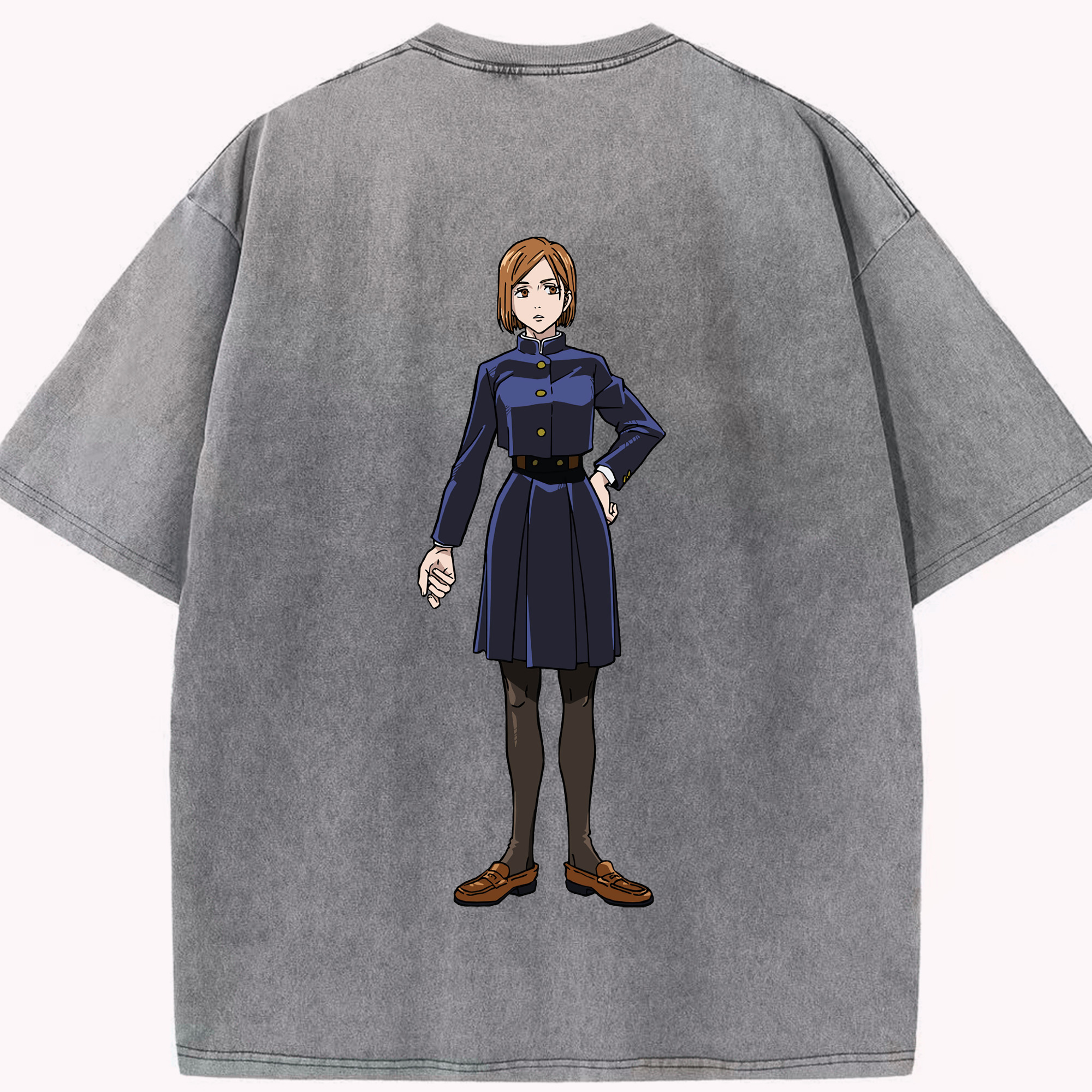 （画像用） 呪術廻戦 Jujutsu Kaisen 綿100% ヴィンテージ風 半袖Tシャツ（背面プリント）