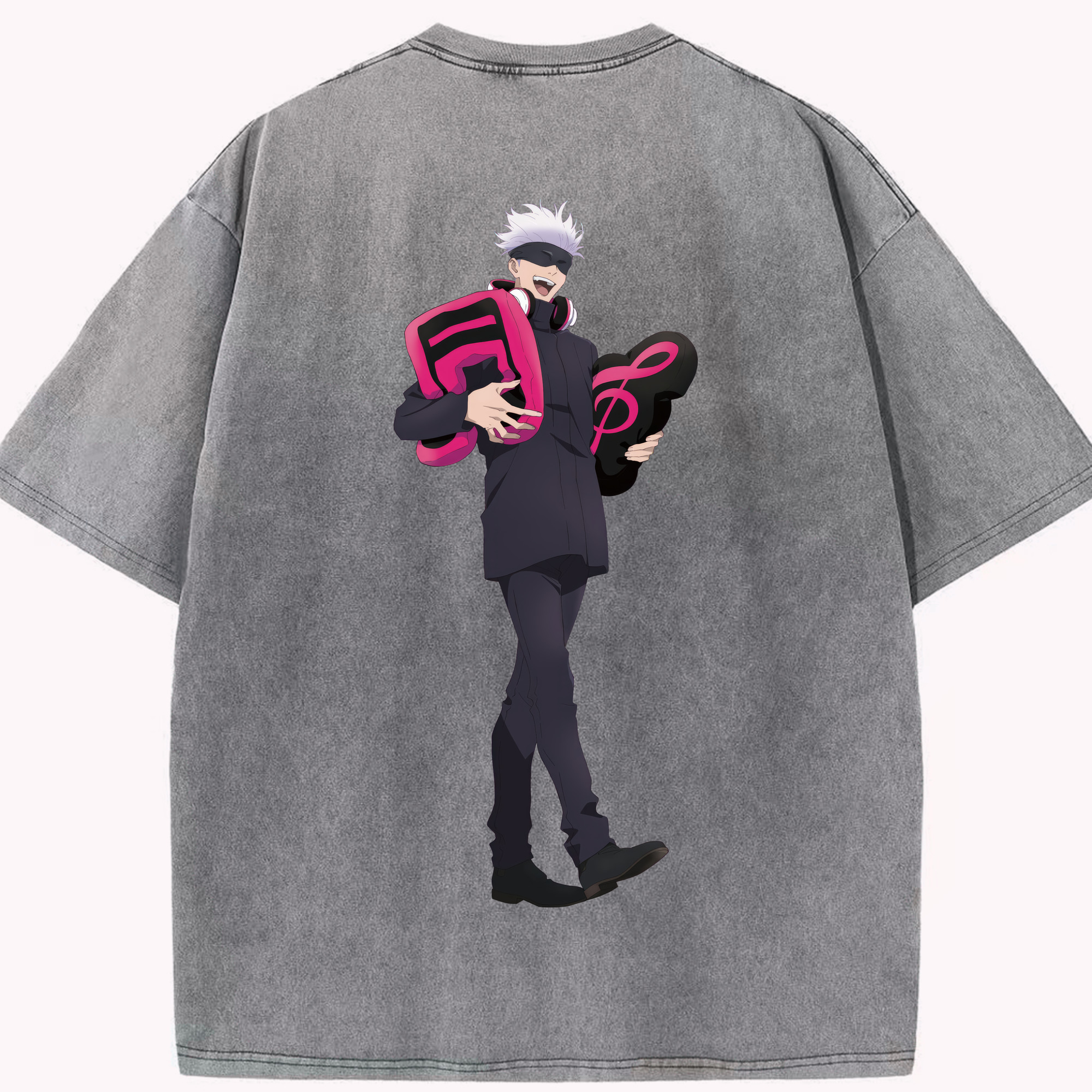 （画像用） 呪術廻戦 Jujutsu Kaisen 綿100% ヴィンテージ風 半袖Tシャツ（背面プリント）
