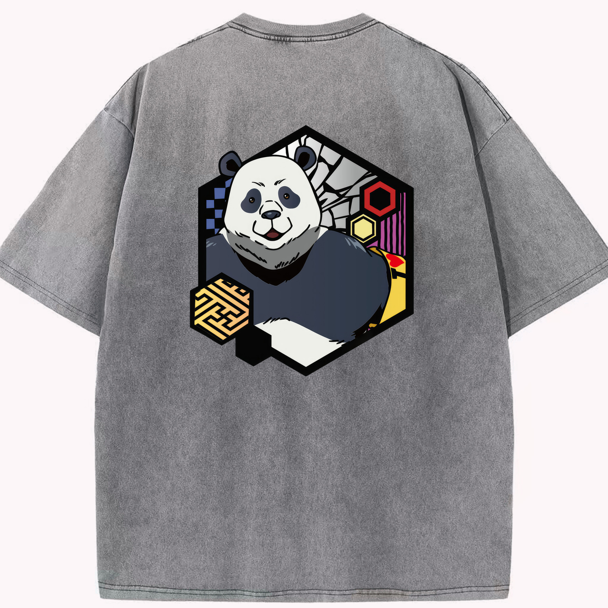 （画像用） 呪術廻戦 Jujutsu Kaisen 綿100% ヴィンテージ風 半袖Tシャツ（背面プリント）