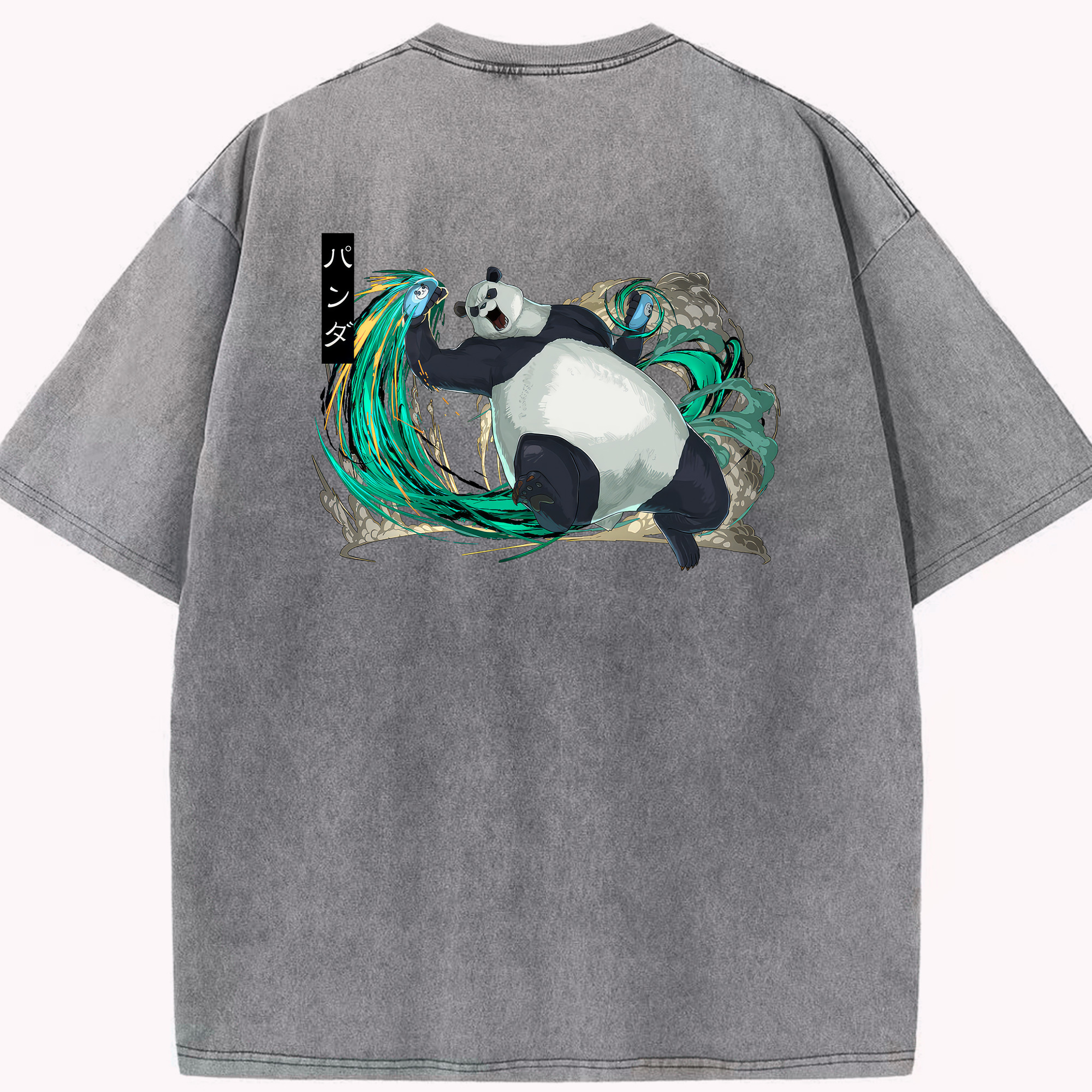 （画像用） 呪術廻戦 Jujutsu Kaisen 綿100% ヴィンテージ風 半袖Tシャツ（背面プリント）