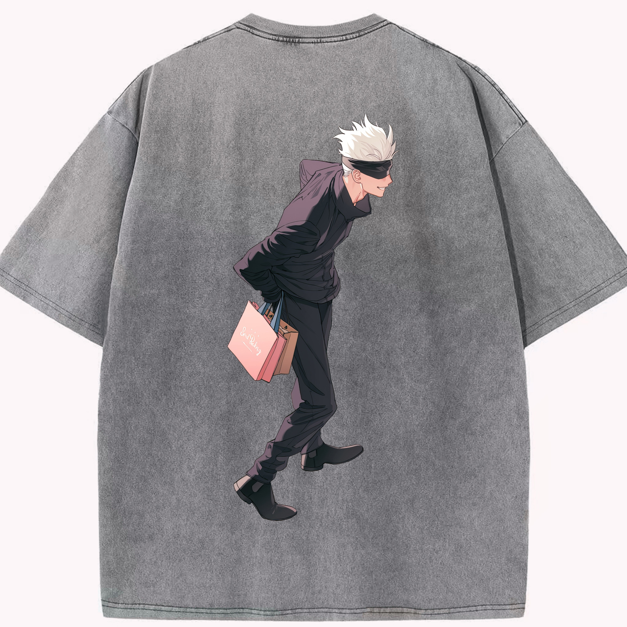 （画像用） 呪術廻戦 Jujutsu Kaisen 綿100% ヴィンテージ風 半袖Tシャツ（背面プリント）