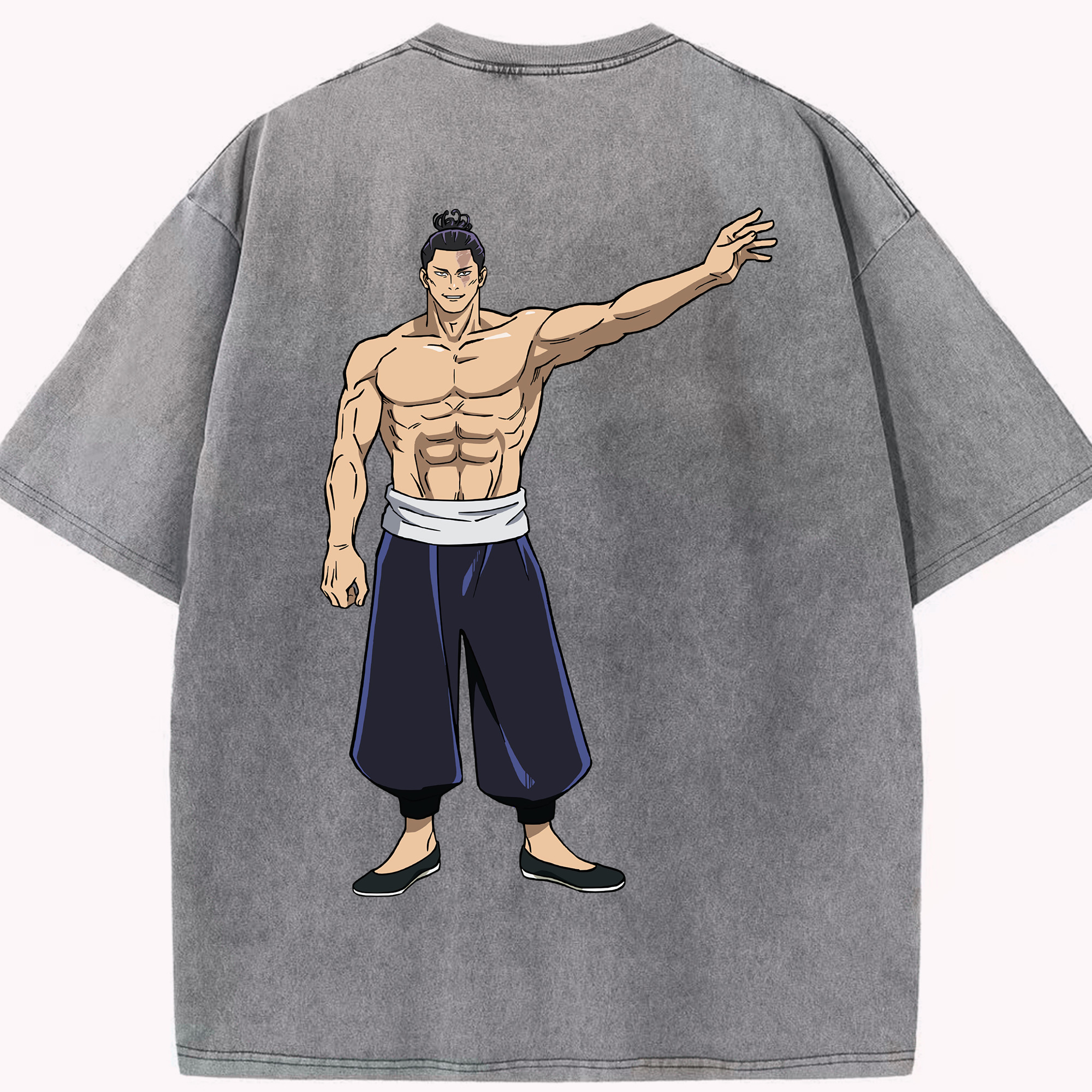 （画像用） 呪術廻戦 Jujutsu Kaisen 綿100% ヴィンテージ風 半袖Tシャツ（背面プリント）