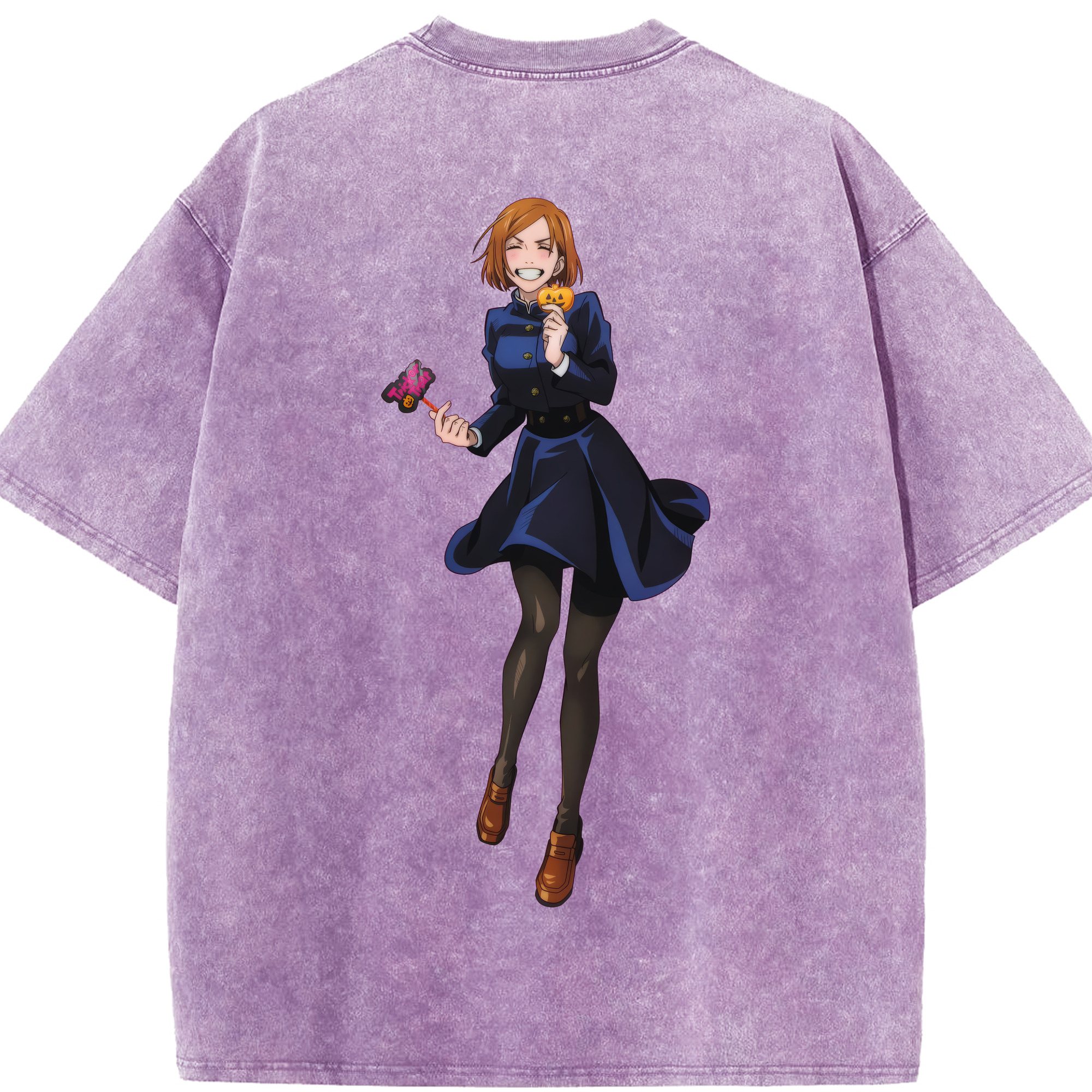 （画像用） 呪術廻戦 Jujutsu Kaisen 綿100% ヴィンテージ風 半袖Tシャツ（背面プリント）