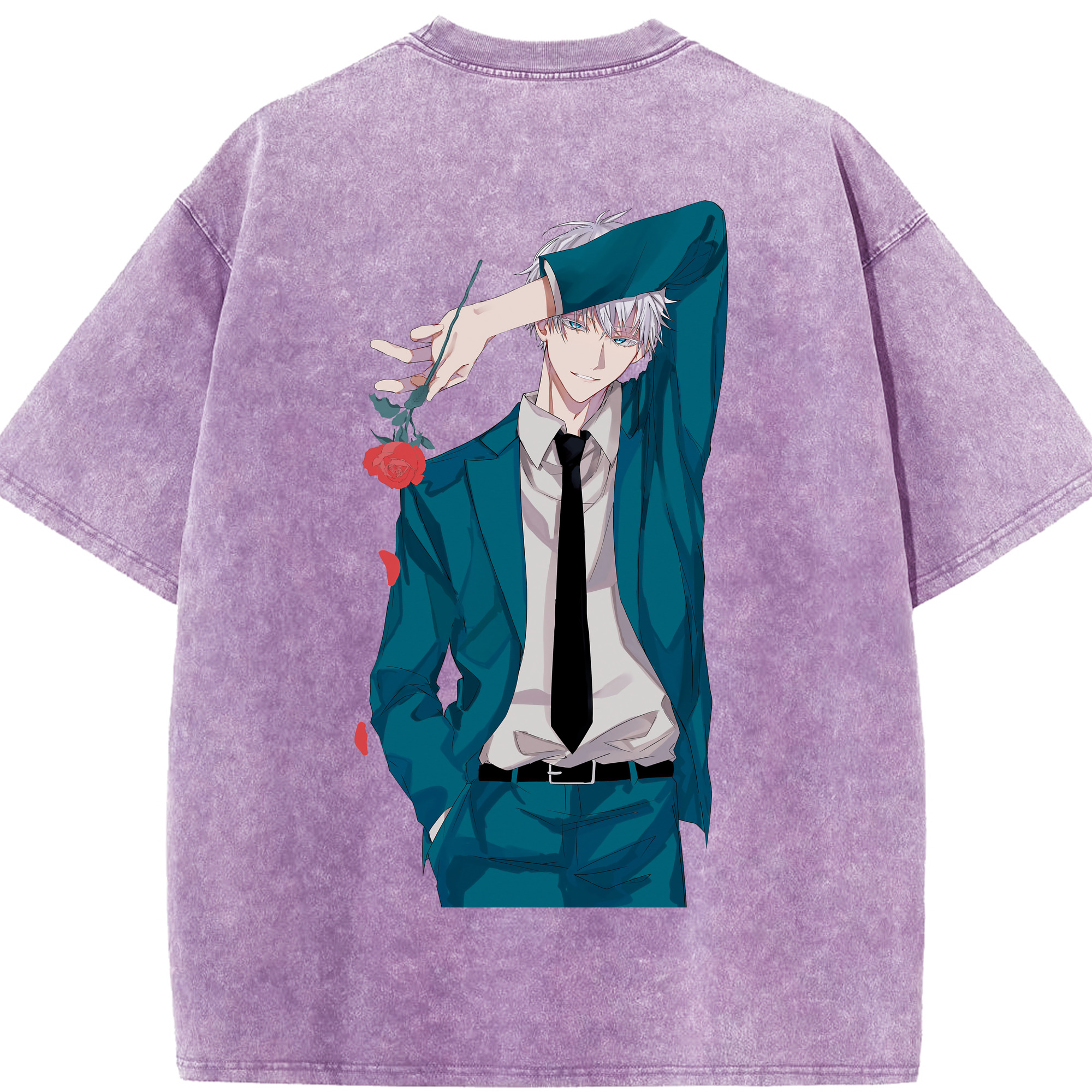 （画像用） 呪術廻戦 Jujutsu Kaisen 綿100% ヴィンテージ風 半袖Tシャツ（背面プリント）