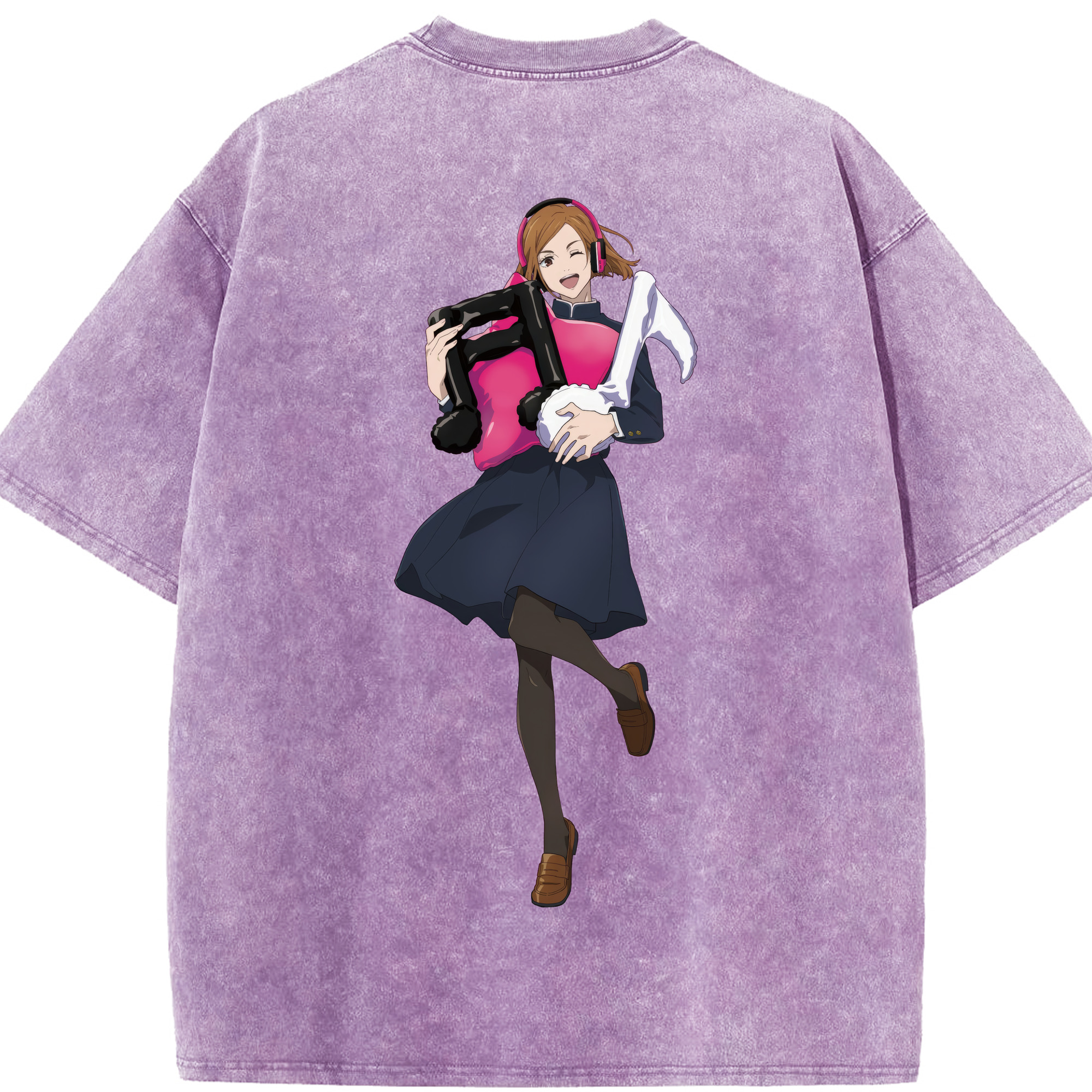 （画像用） 呪術廻戦 Jujutsu Kaisen 綿100% ヴィンテージ風 半袖Tシャツ（背面プリント）