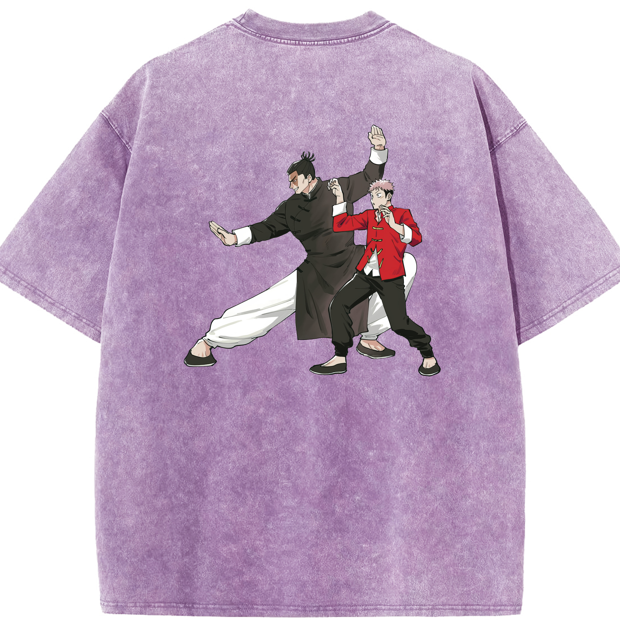 （画像用） 呪術廻戦 Jujutsu Kaisen 綿100% ヴィンテージ風 半袖Tシャツ（背面プリント）