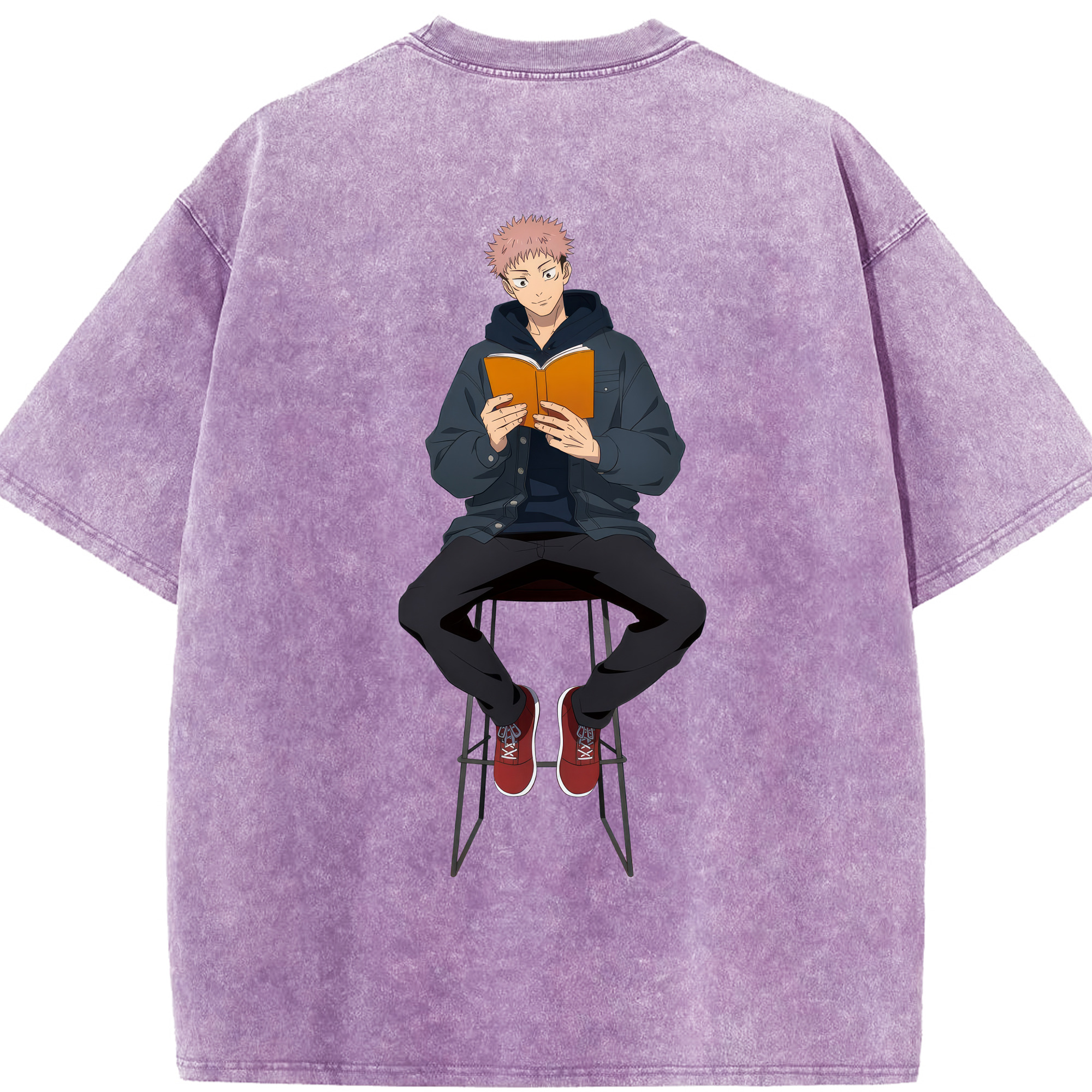 （画像用） 呪術廻戦 Jujutsu Kaisen 綿100% ヴィンテージ風 半袖Tシャツ（背面プリント）