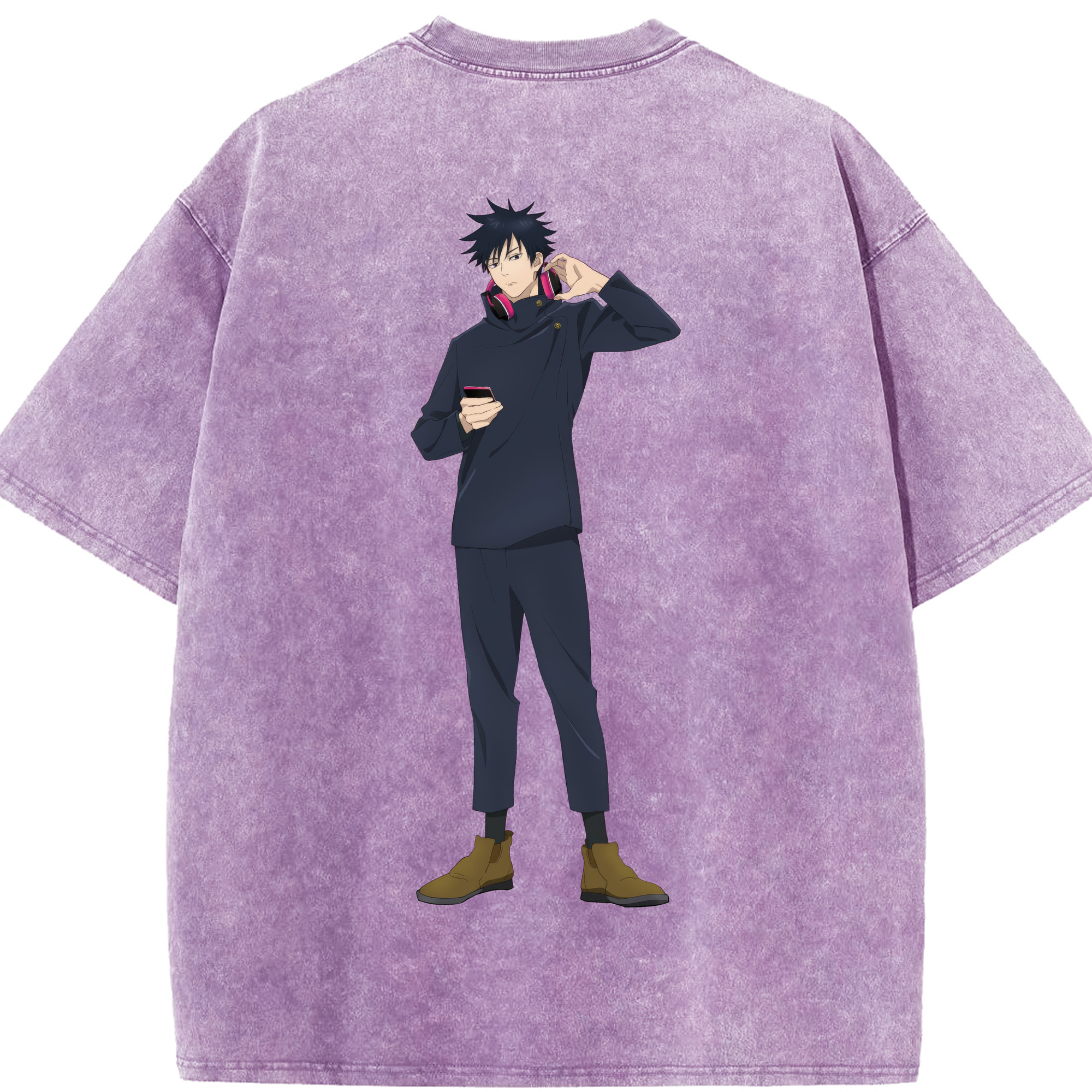 （画像用） 呪術廻戦 Jujutsu Kaisen 綿100% ヴィンテージ風 半袖Tシャツ（背面プリント）