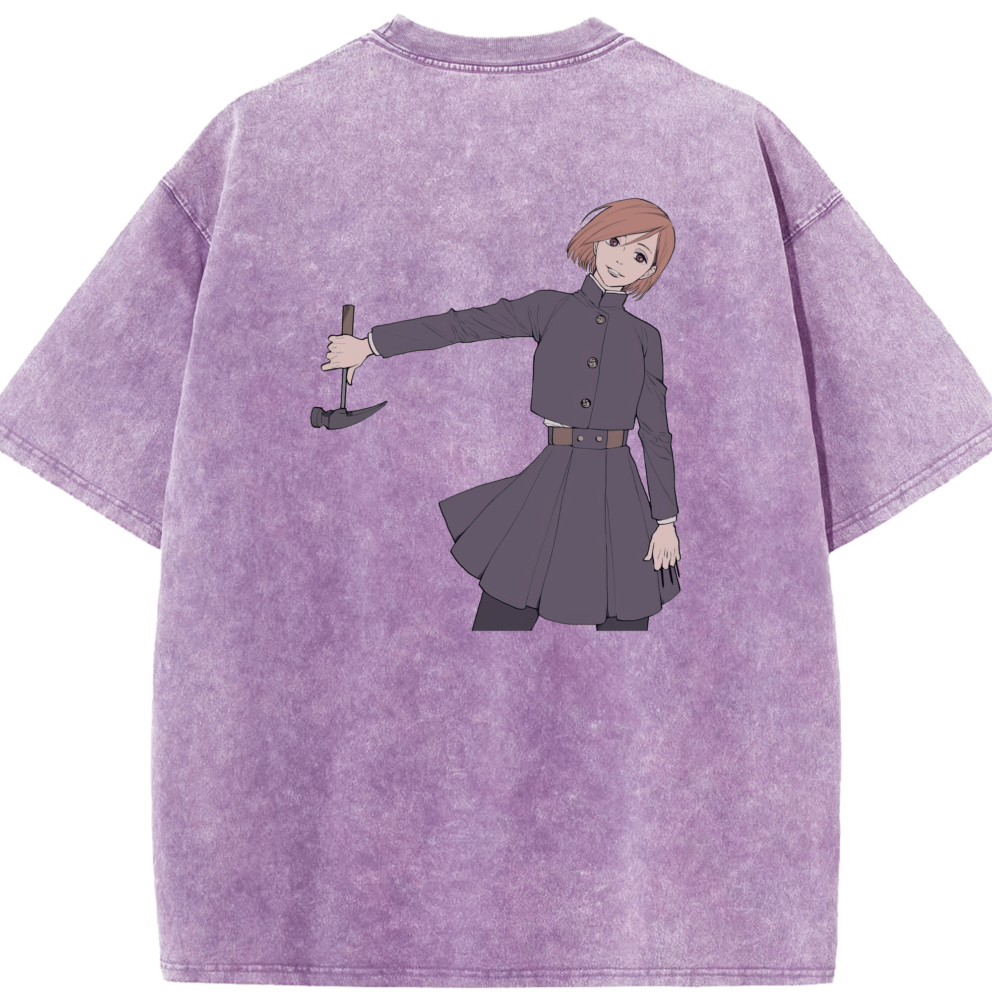 （画像用） 呪術廻戦 Jujutsu Kaisen 綿100% ヴィンテージ風 半袖Tシャツ（背面プリント）