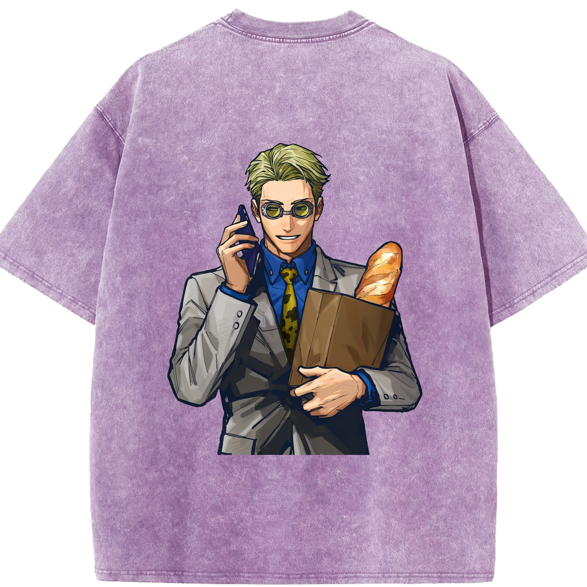 （画像用） 呪術廻戦 Jujutsu Kaisen 綿100% ヴィンテージ風 半袖Tシャツ（背面プリント）