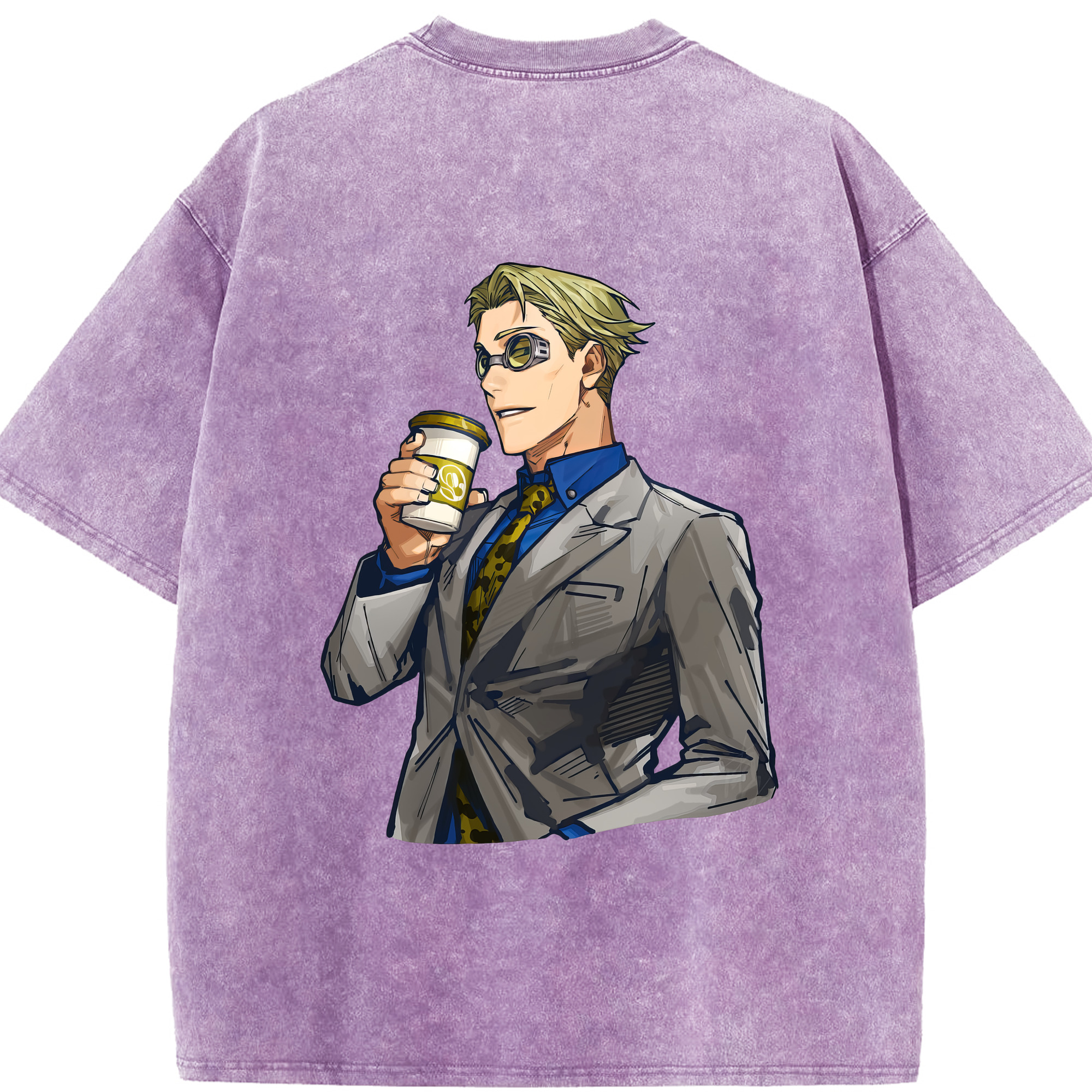 （画像用） 呪術廻戦 Jujutsu Kaisen 綿100% ヴィンテージ風 半袖Tシャツ（背面プリント）