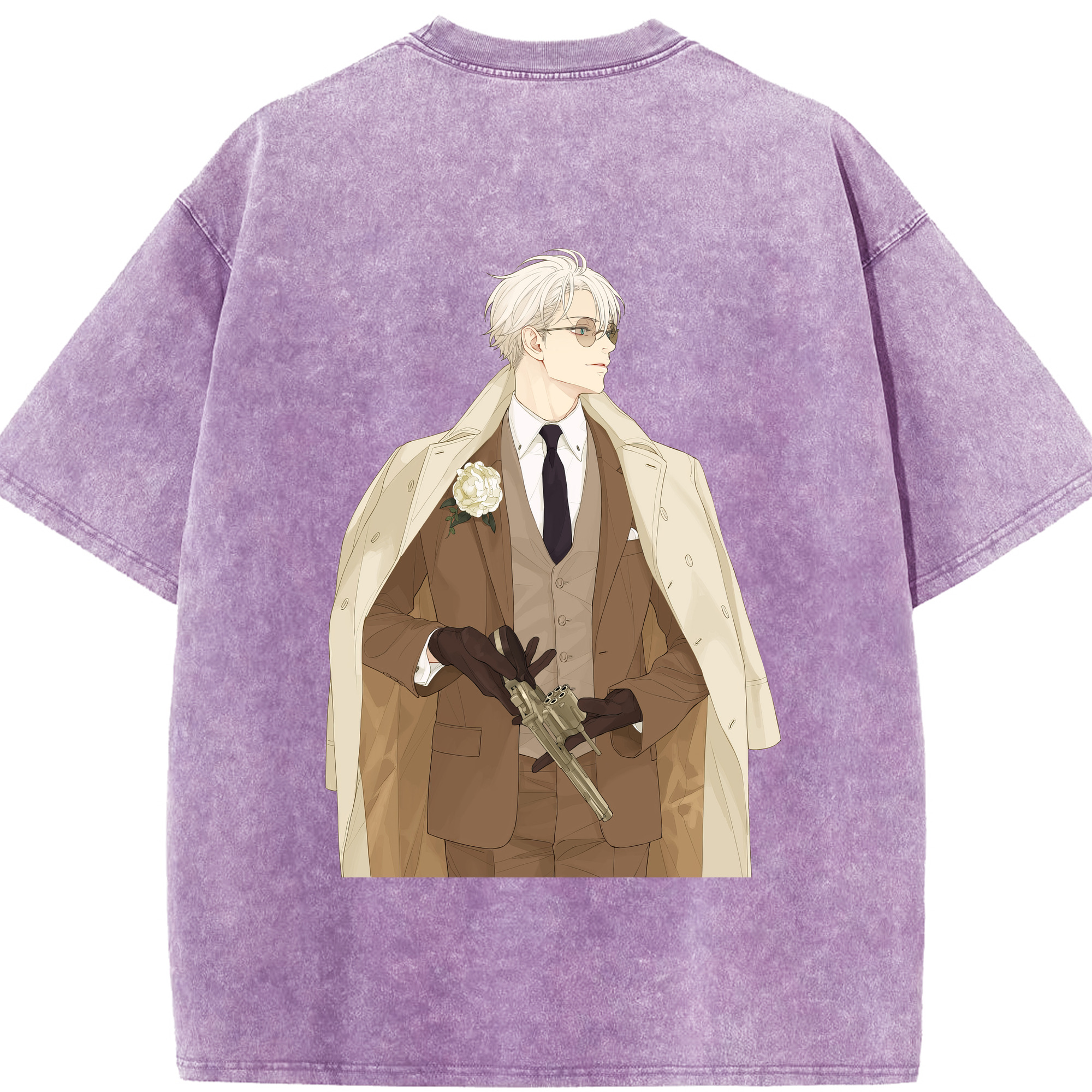 （画像用） 呪術廻戦 Jujutsu Kaisen 綿100% ヴィンテージ風 半袖Tシャツ（背面プリント）