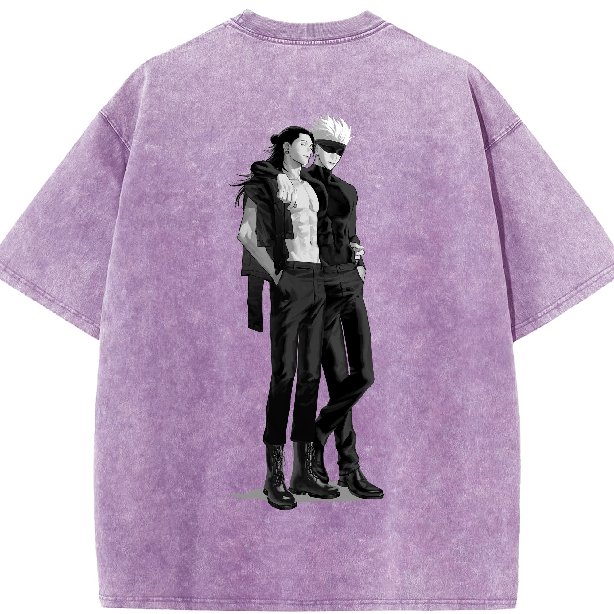 （画像用） 呪術廻戦 Jujutsu Kaisen 綿100% ヴィンテージ風 半袖Tシャツ（背面プリント）