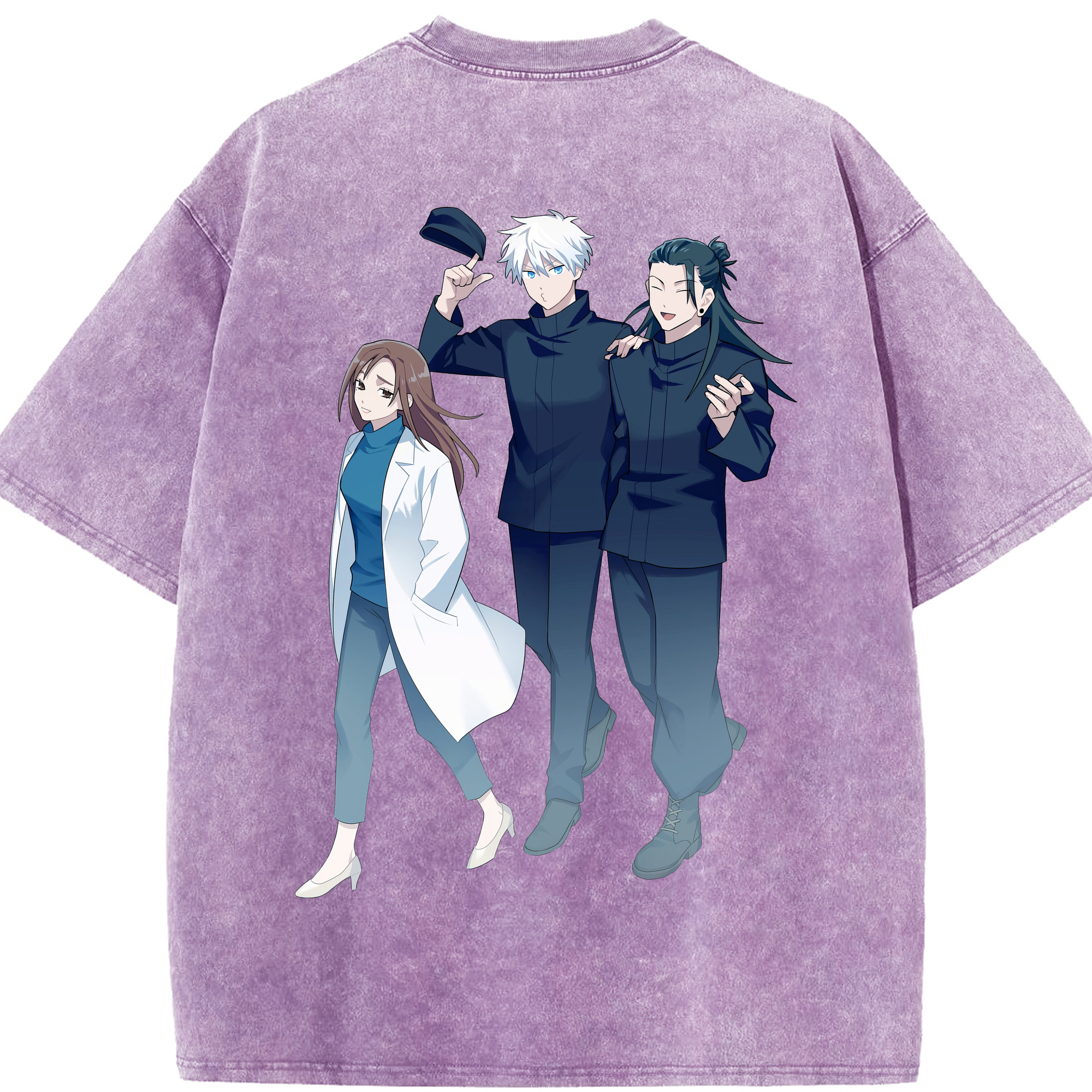 （画像用） 呪術廻戦 Jujutsu Kaisen 綿100% ヴィンテージ風 半袖Tシャツ（背面プリント）