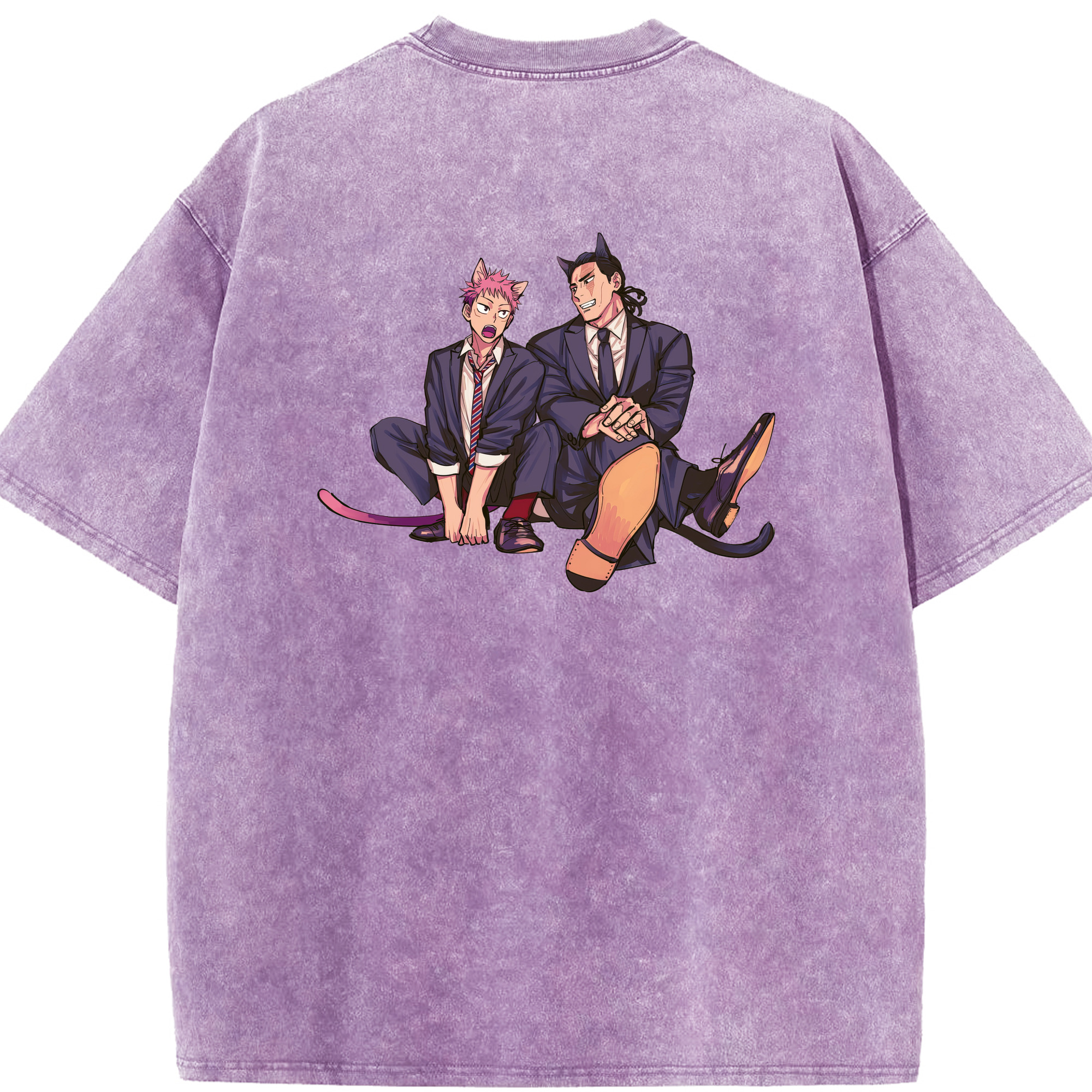 （画像用） 呪術廻戦 Jujutsu Kaisen 綿100% ヴィンテージ風 半袖Tシャツ（背面プリント）