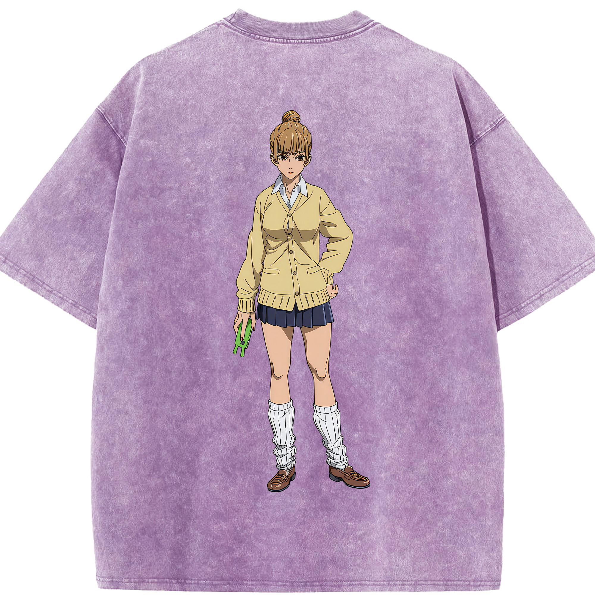 （画像用） 呪術廻戦 Jujutsu Kaisen 綿100% ヴィンテージ風 半袖Tシャツ（背面プリント）