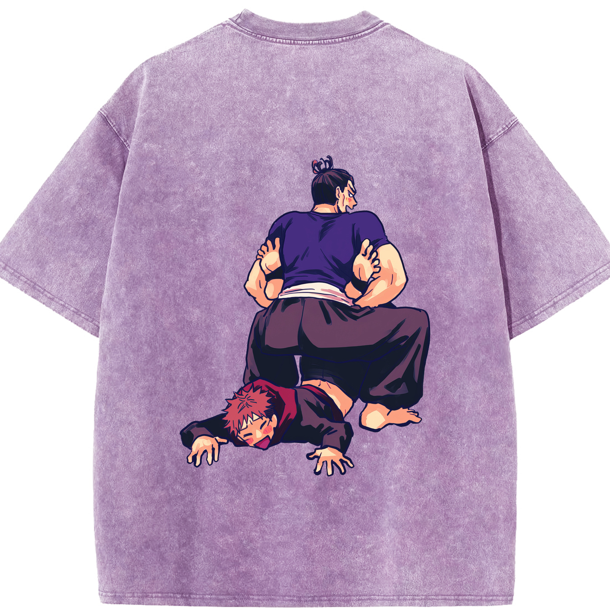 （画像用） 呪術廻戦 Jujutsu Kaisen 綿100% ヴィンテージ風 半袖Tシャツ（背面プリント）