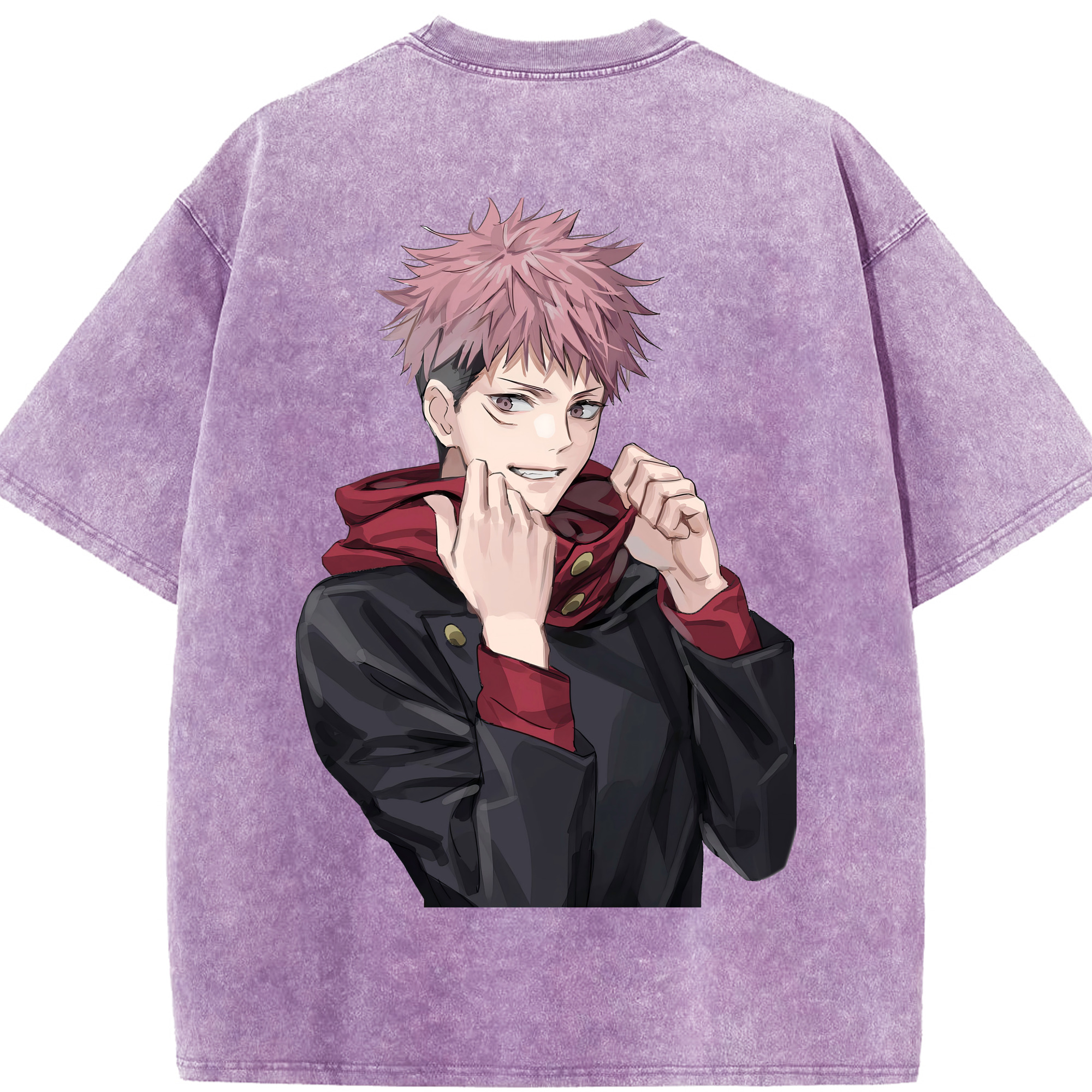 （画像用） 呪術廻戦 Jujutsu Kaisen 綿100% ヴィンテージ風 半袖Tシャツ（背面プリント）