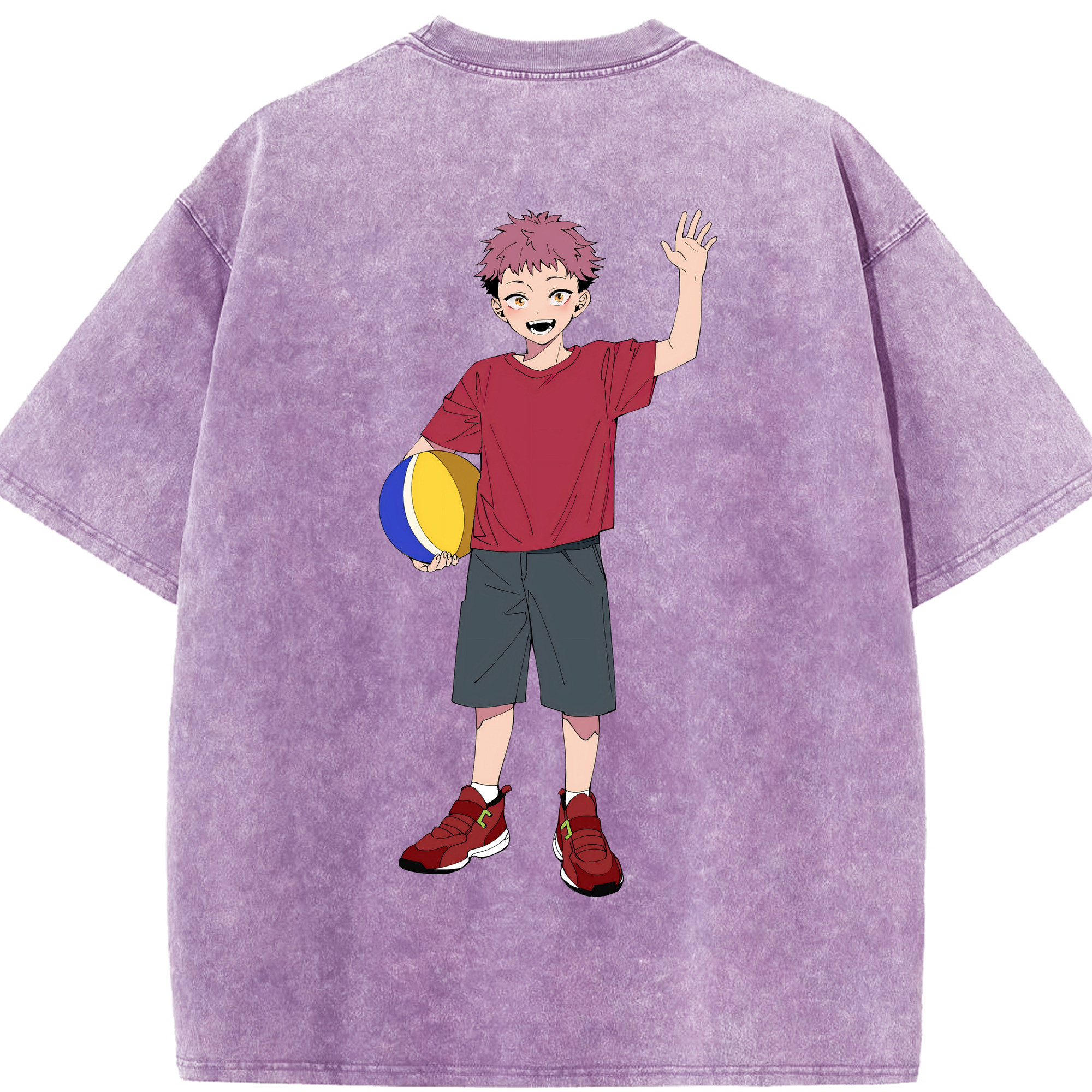（画像用） 呪術廻戦 Jujutsu Kaisen 綿100% ヴィンテージ風 半袖Tシャツ（背面プリント）