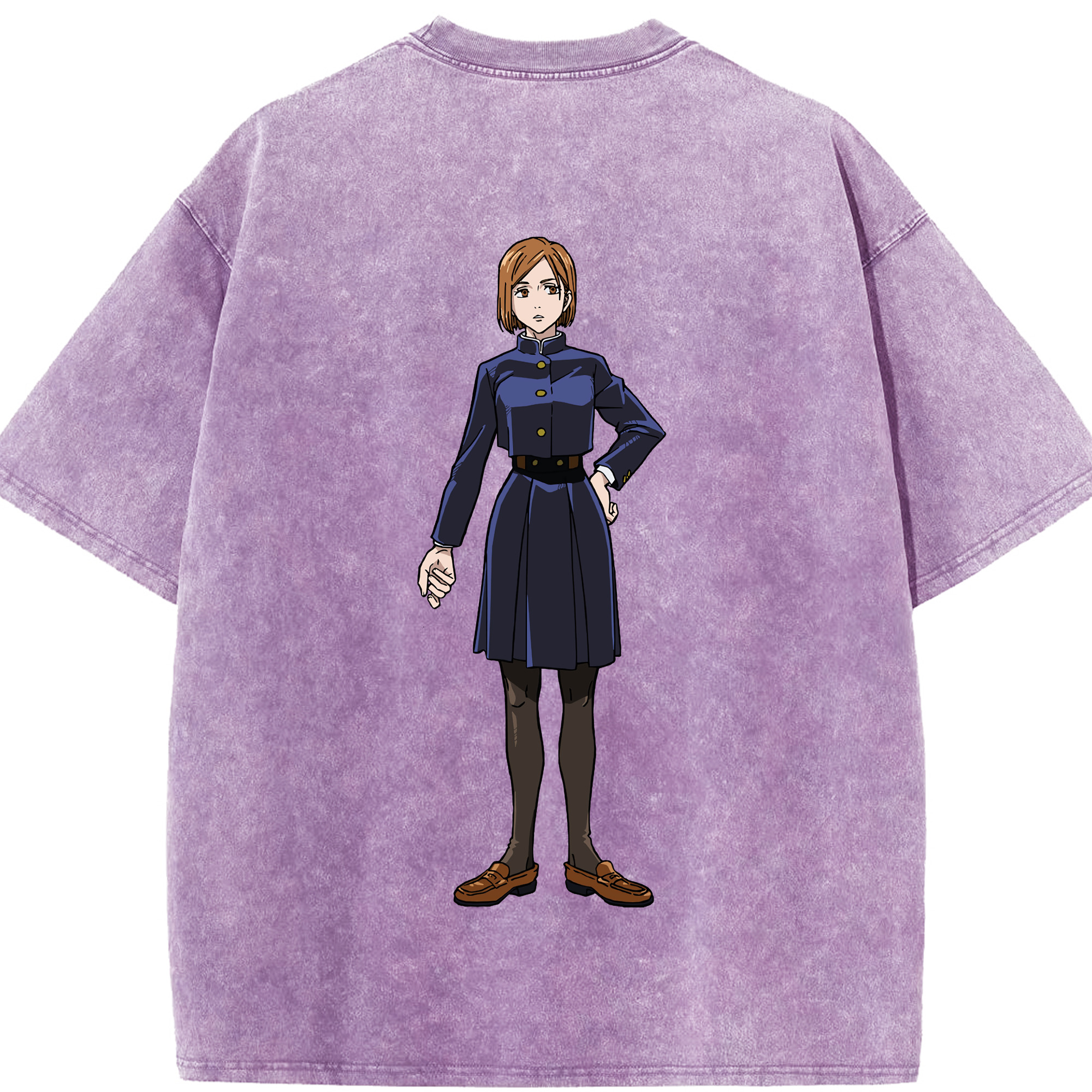 （画像用） 呪術廻戦 Jujutsu Kaisen 綿100% ヴィンテージ風 半袖Tシャツ（背面プリント）
