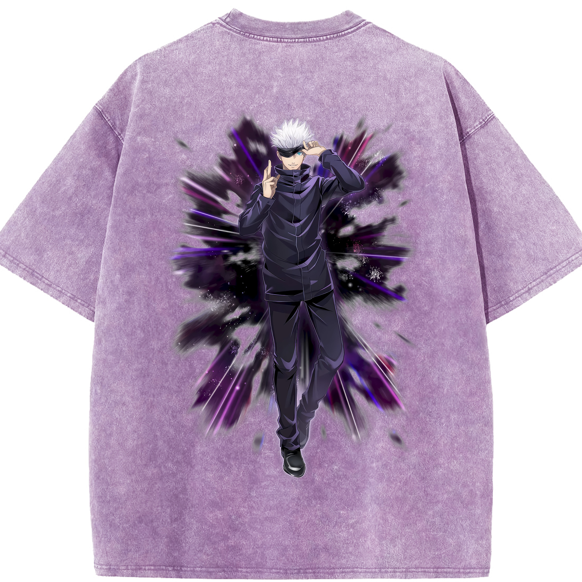 （画像用） 呪術廻戦 Jujutsu Kaisen 綿100% ヴィンテージ風 半袖Tシャツ（背面プリント）