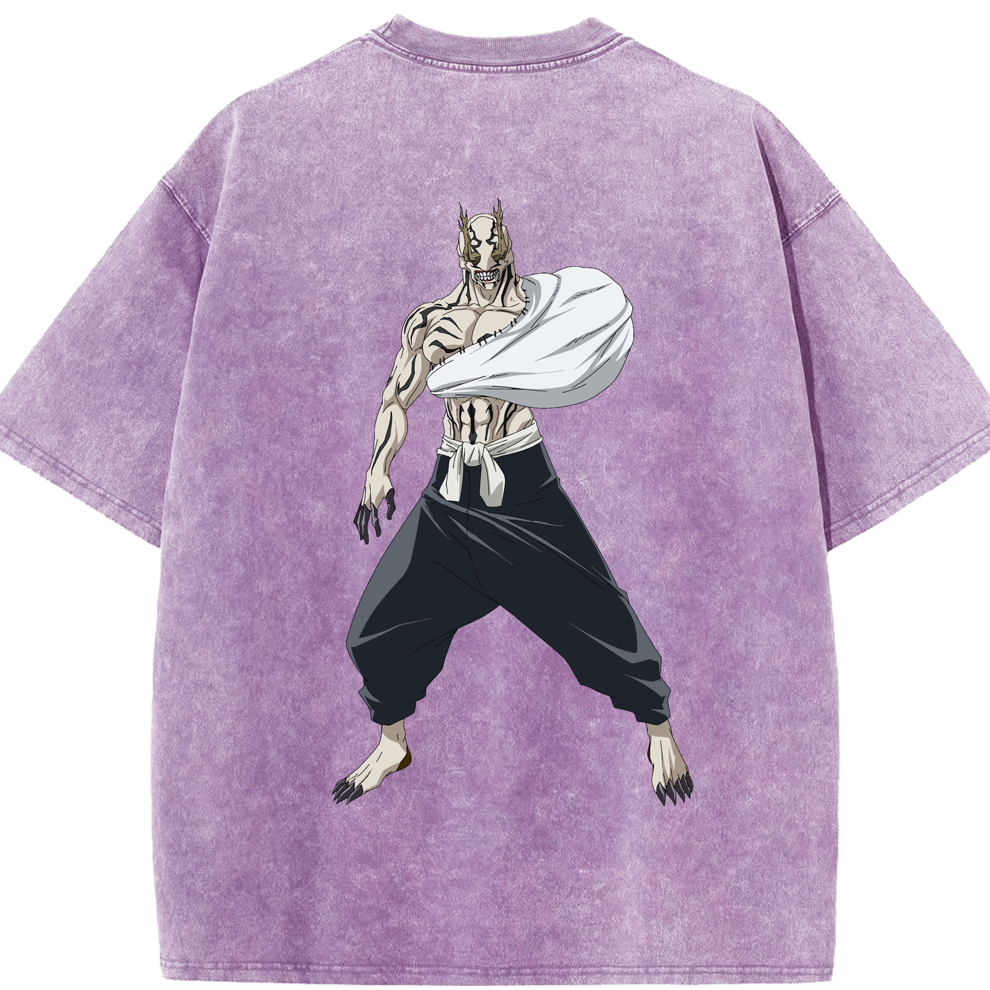 （画像用） 呪術廻戦 Jujutsu Kaisen 綿100% ヴィンテージ風 半袖Tシャツ（背面プリント）