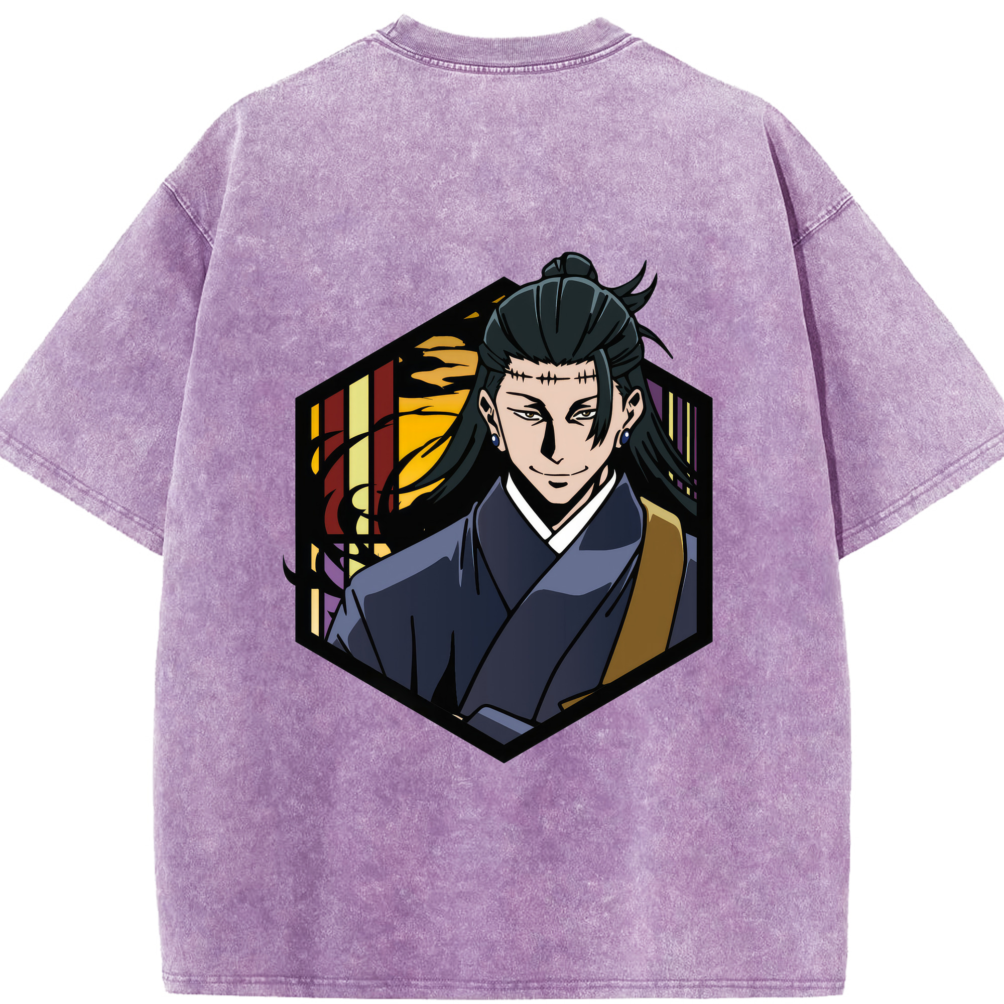 （画像用） 呪術廻戦 Jujutsu Kaisen 綿100% ヴィンテージ風 半袖Tシャツ（背面プリント）