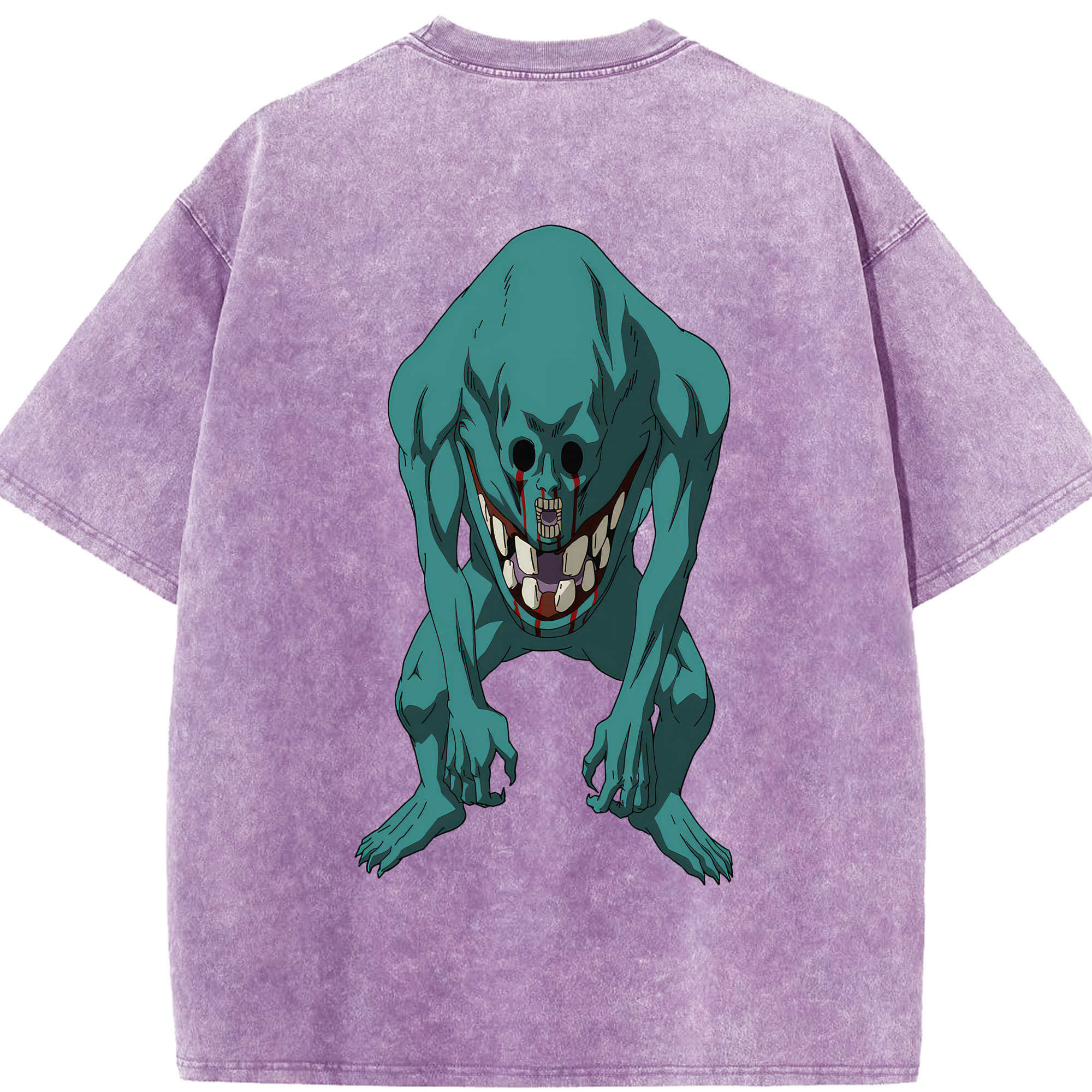 （画像用） 呪術廻戦 Jujutsu Kaisen 綿100% ヴィンテージ風 半袖Tシャツ（背面プリント）