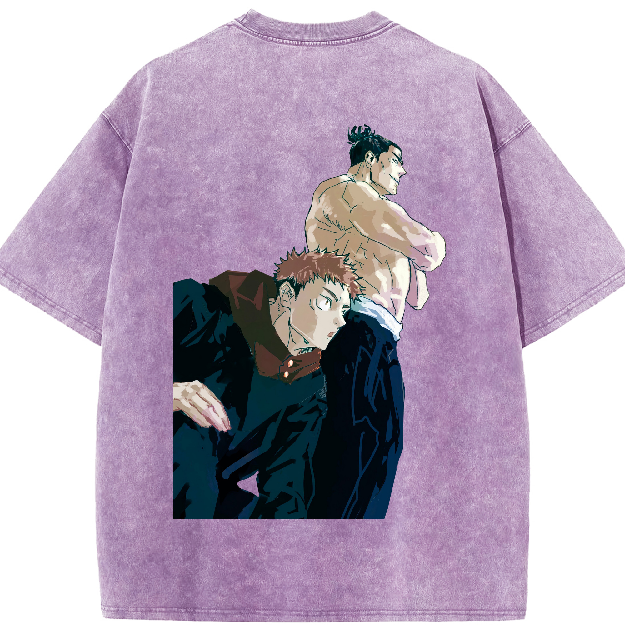 （画像用） 呪術廻戦 Jujutsu Kaisen 綿100% ヴィンテージ風 半袖Tシャツ（背面プリント）