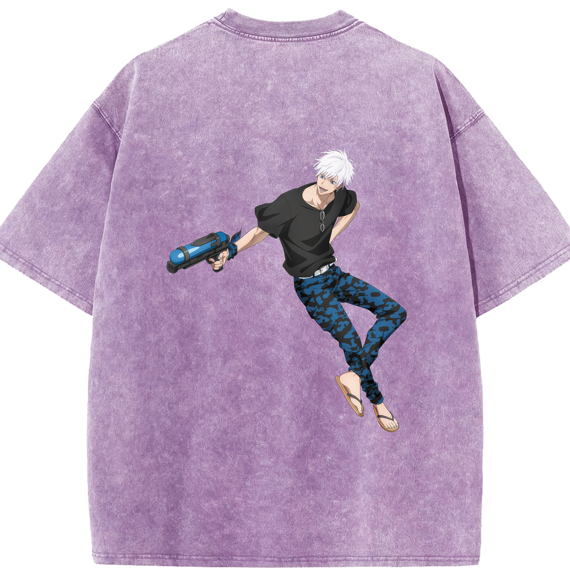 （画像用） 呪術廻戦 Jujutsu Kaisen 綿100% ヴィンテージ風 半袖Tシャツ（背面プリント）