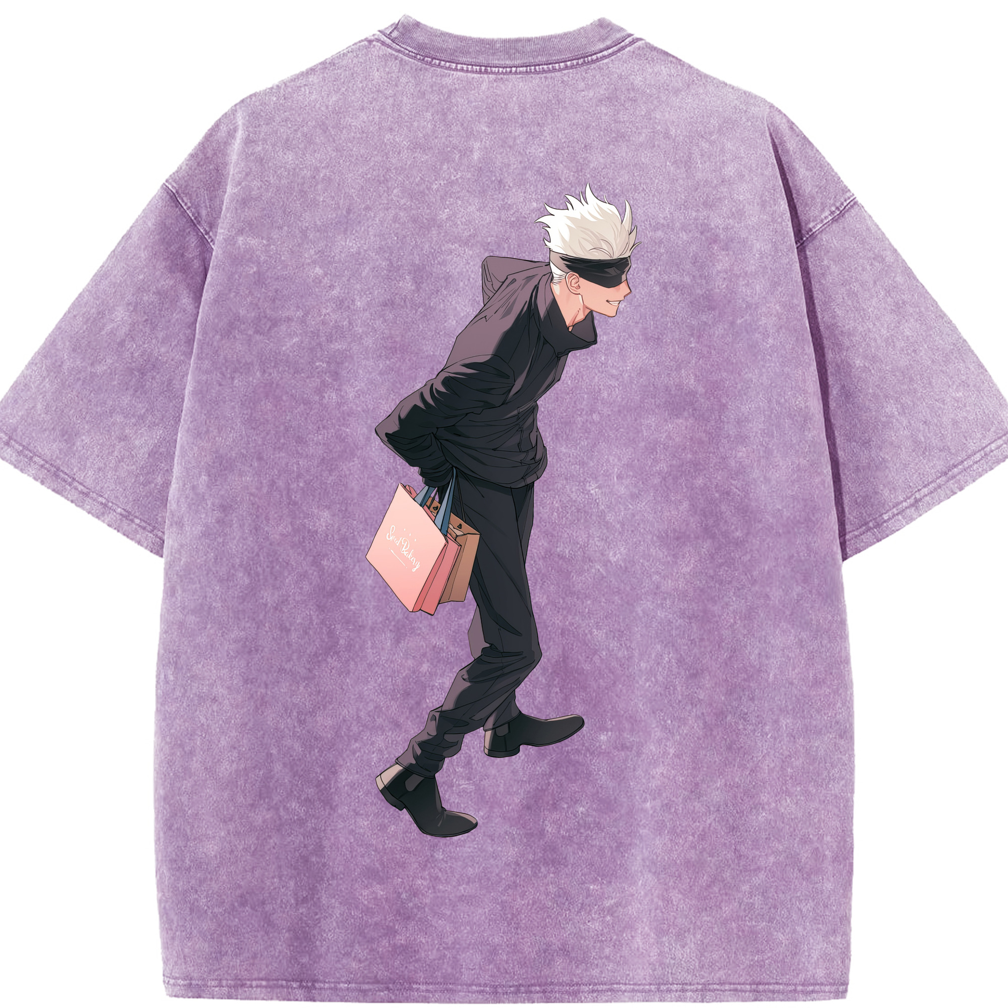 （画像用） 呪術廻戦 Jujutsu Kaisen 綿100% ヴィンテージ風 半袖Tシャツ（背面プリント）