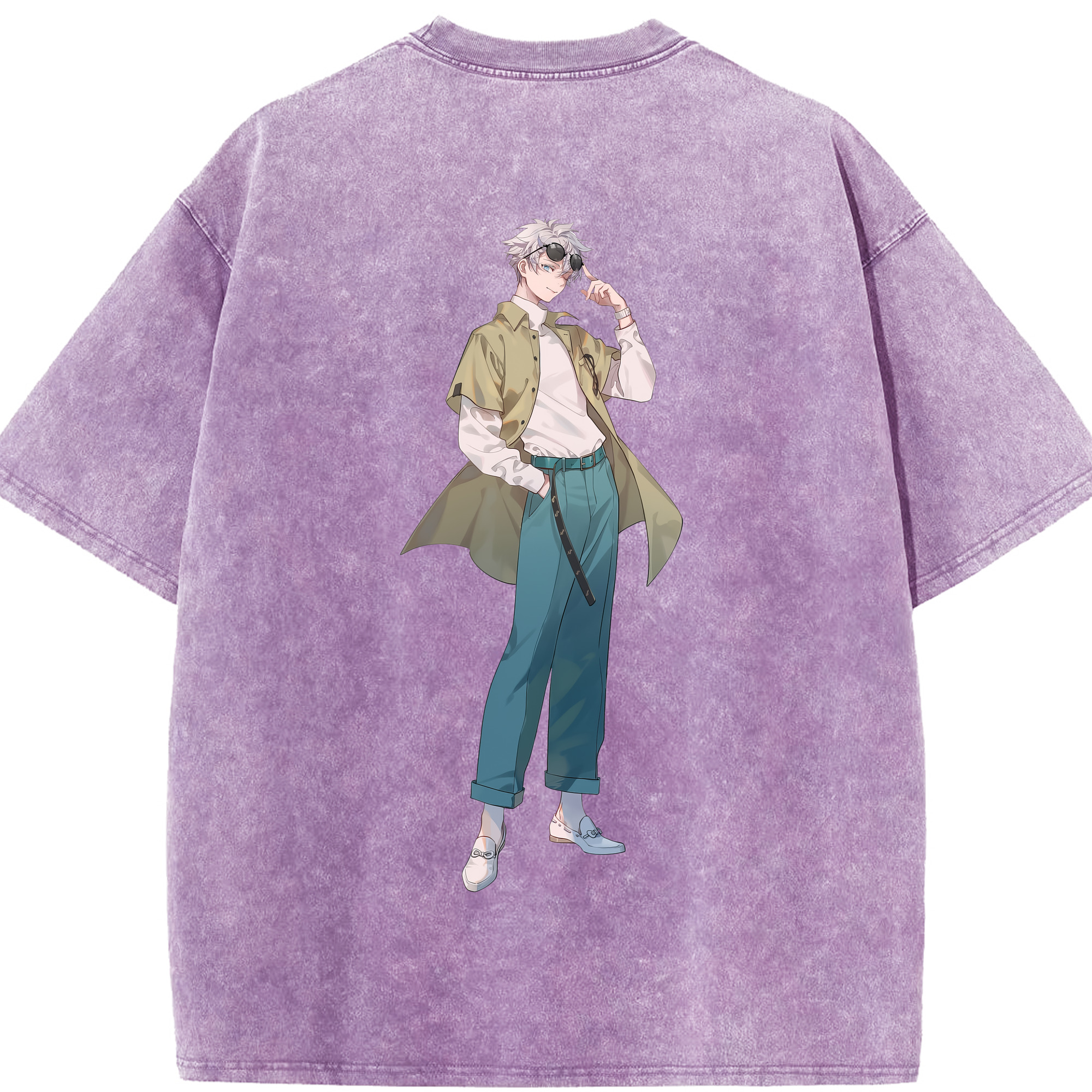 （画像用） 呪術廻戦 Jujutsu Kaisen 綿100% ヴィンテージ風 半袖Tシャツ（背面プリント）