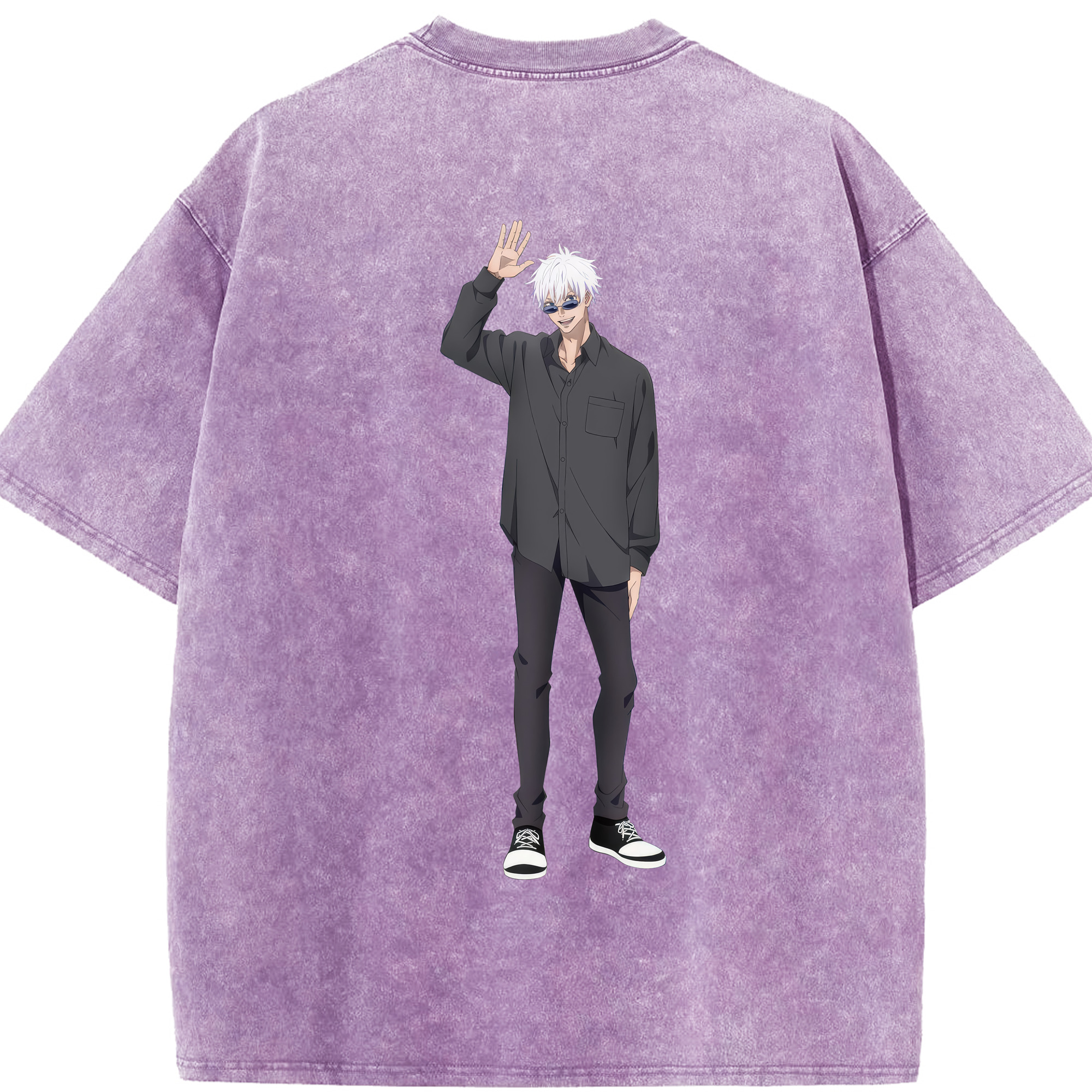 （画像用） 呪術廻戦 Jujutsu Kaisen 綿100% ヴィンテージ風 半袖Tシャツ（背面プリント）