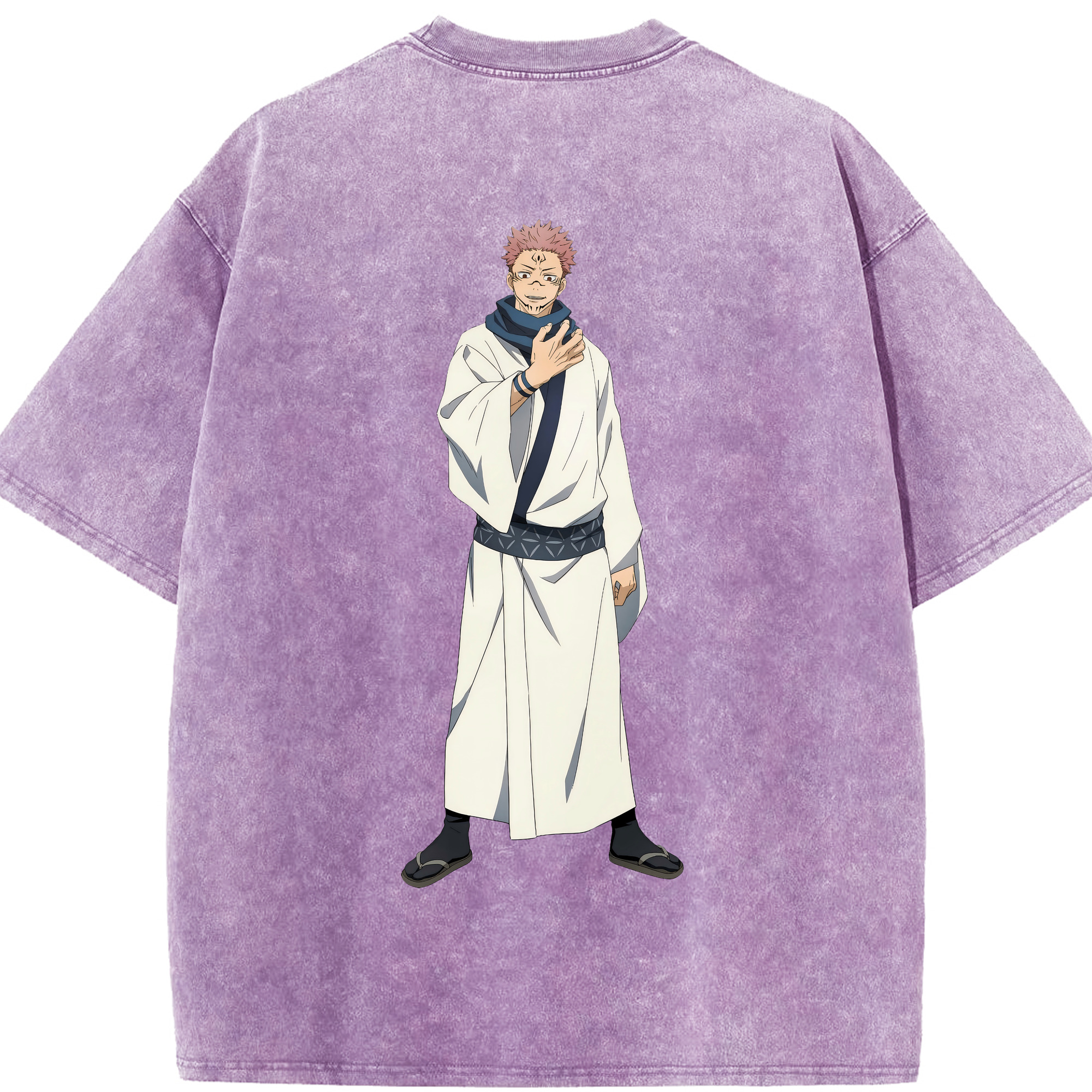 （画像用） 呪術廻戦 Jujutsu Kaisen 綿100% ヴィンテージ風 半袖Tシャツ（背面プリント）