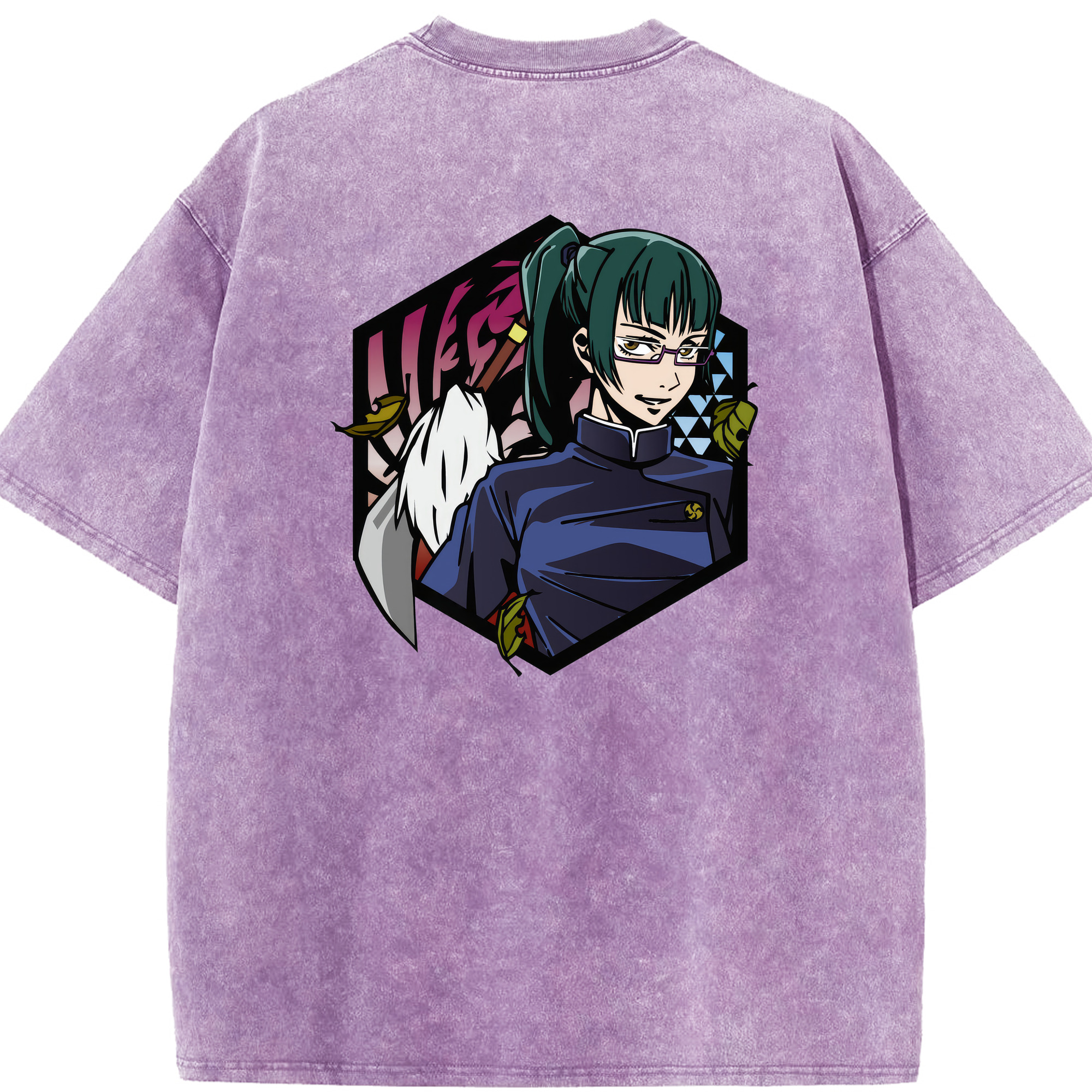 （画像用） 呪術廻戦 Jujutsu Kaisen 綿100% ヴィンテージ風 半袖Tシャツ（背面プリント）