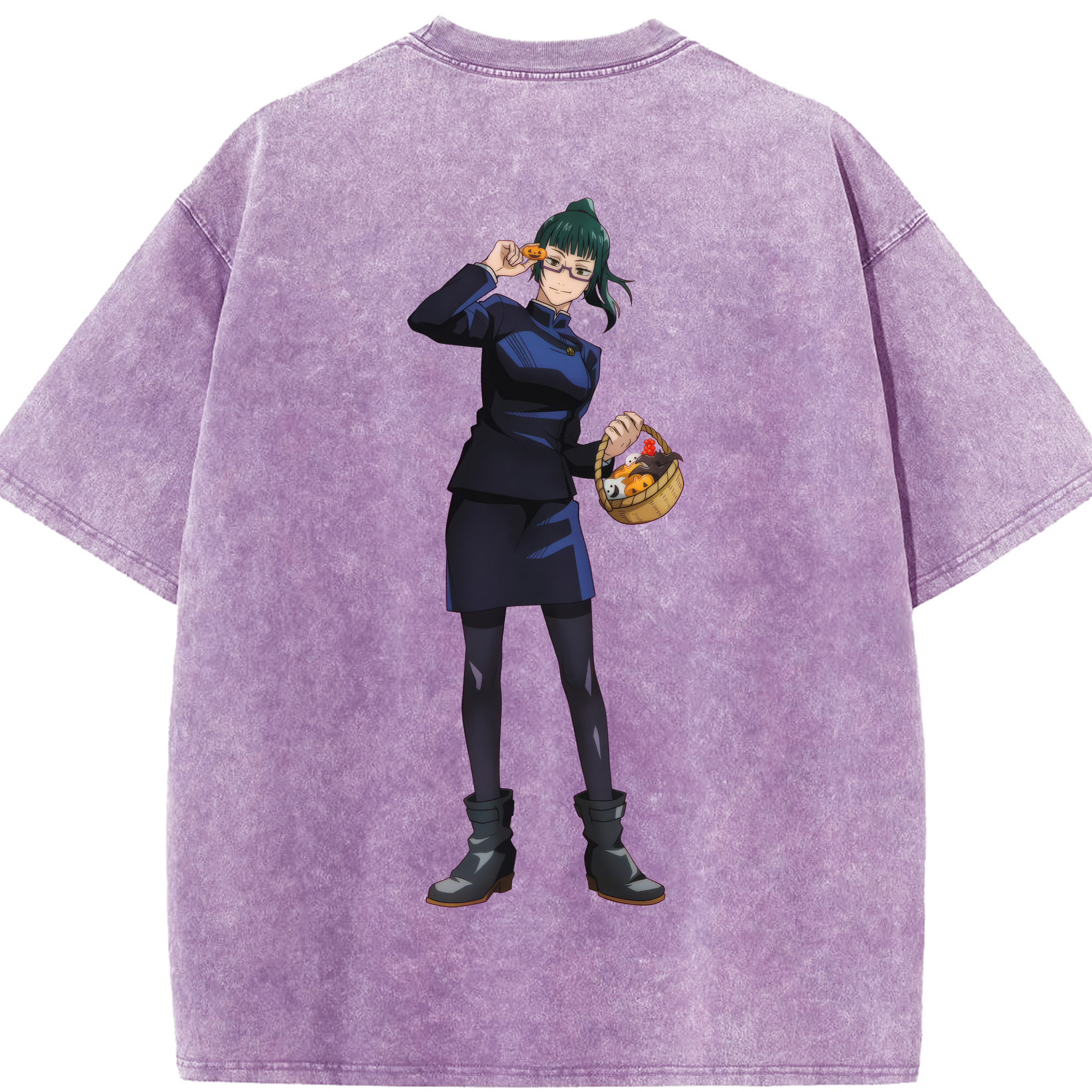 （画像用） 呪術廻戦 Jujutsu Kaisen 綿100% ヴィンテージ風 半袖Tシャツ（背面プリント）