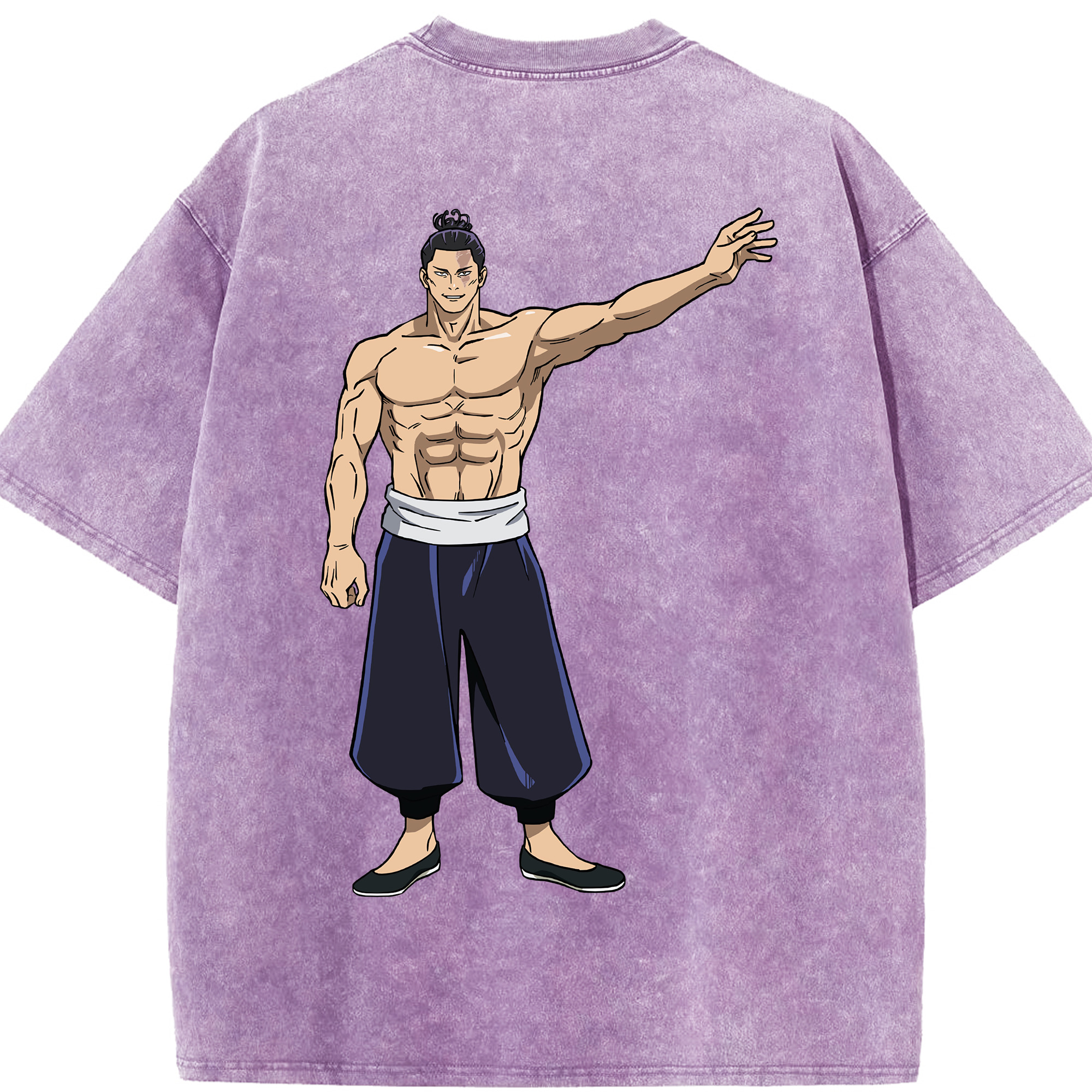 （画像用） 呪術廻戦 Jujutsu Kaisen 綿100% ヴィンテージ風 半袖Tシャツ（背面プリント）