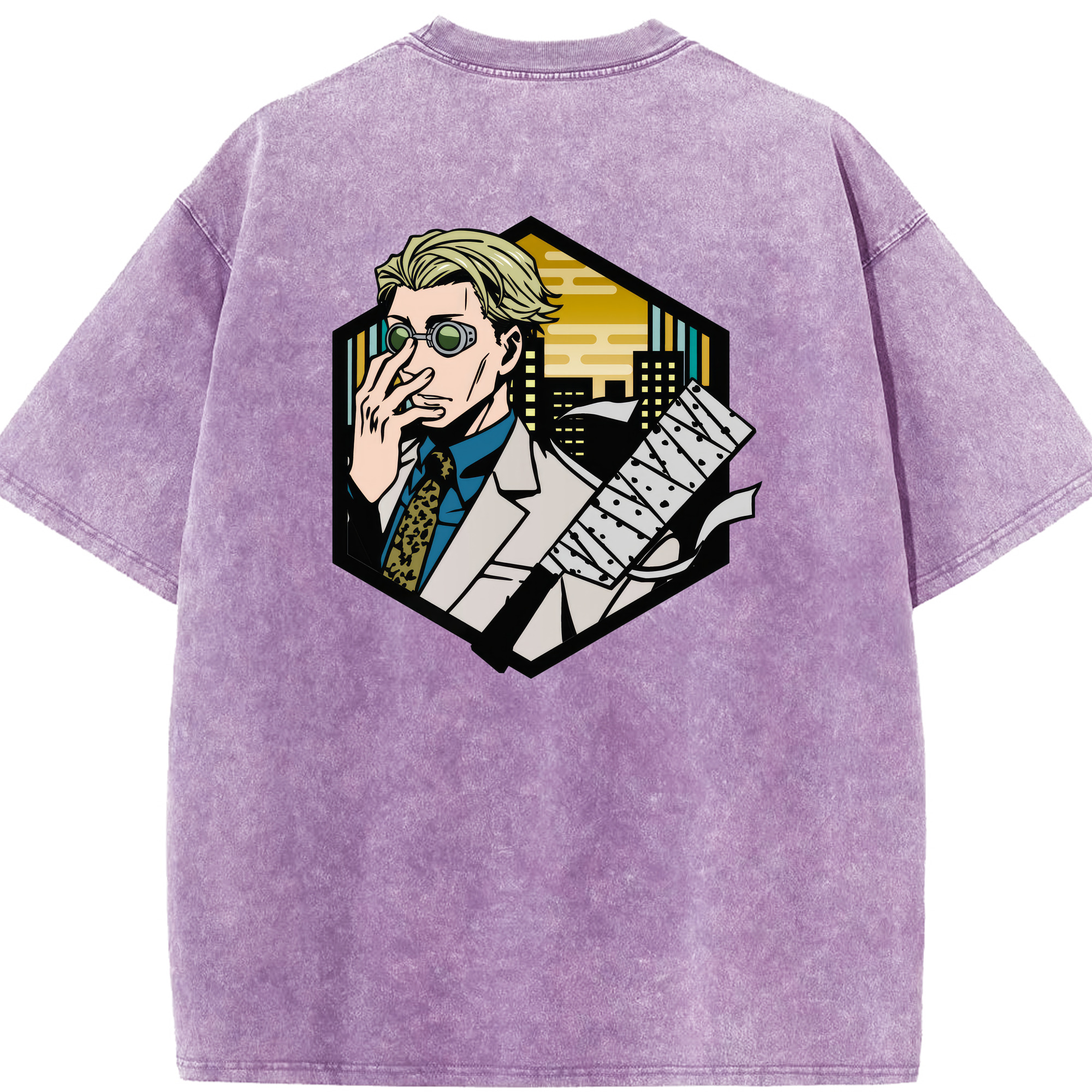 （画像用） 呪術廻戦 Jujutsu Kaisen 綿100% ヴィンテージ風 半袖Tシャツ（背面プリント）
