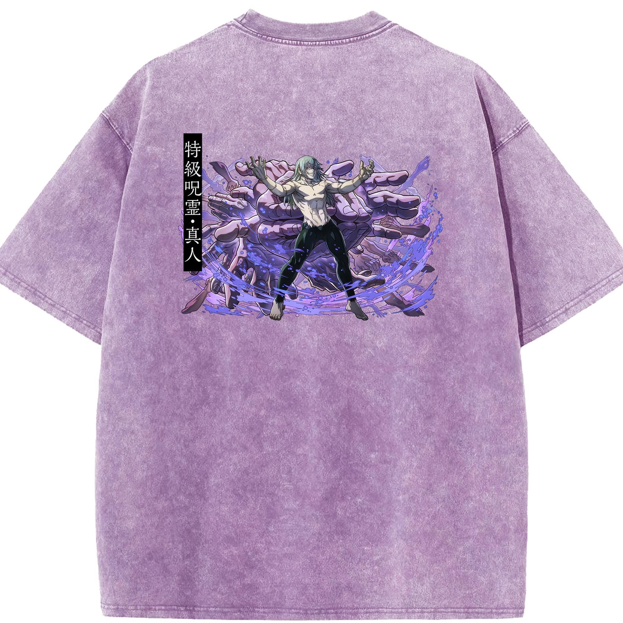 （画像用） 呪術廻戦 Jujutsu Kaisen 綿100% ヴィンテージ風 半袖Tシャツ（背面プリント）