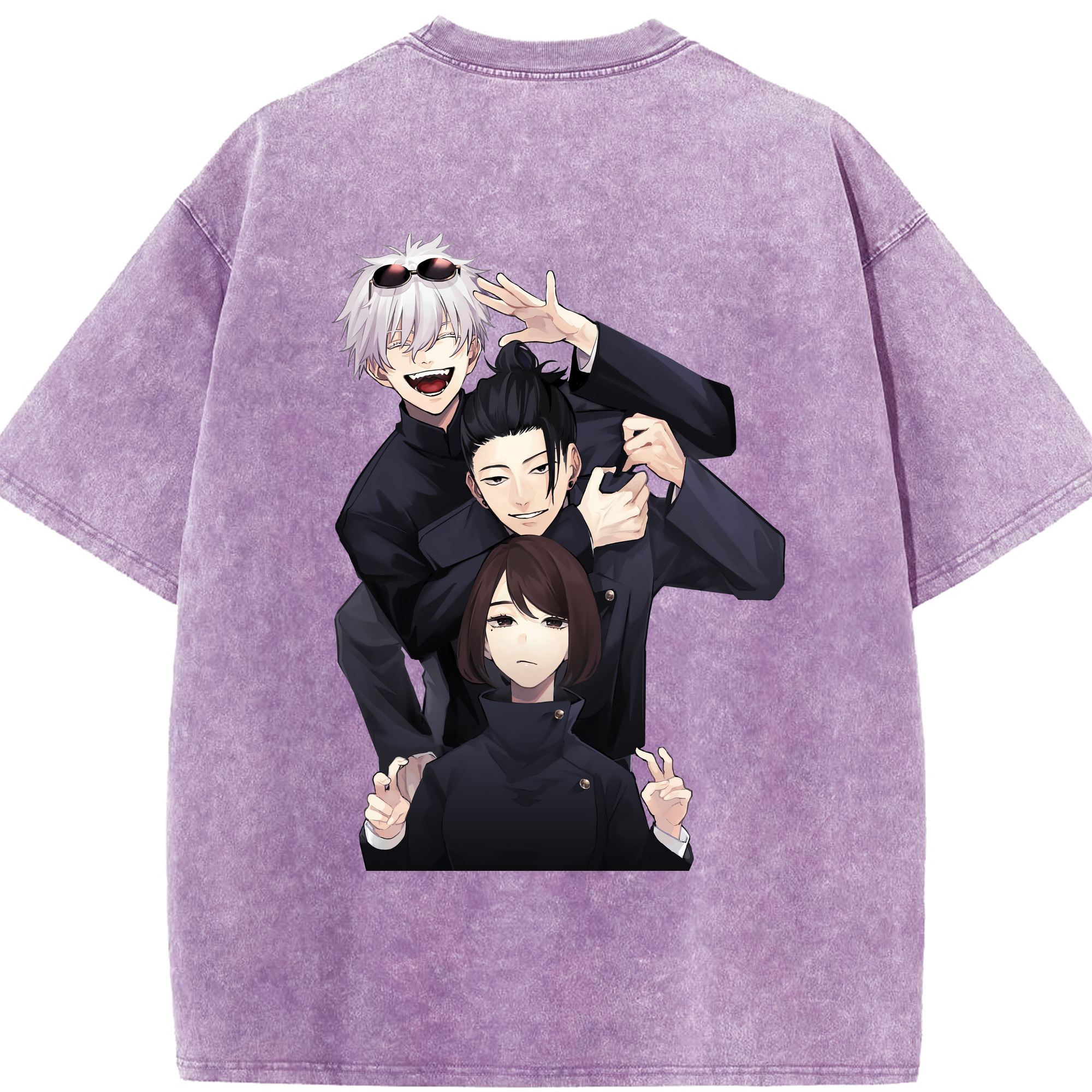 （画像用） 呪術廻戦 Jujutsu Kaisen 綿100% ヴィンテージ風 半袖Tシャツ（背面プリント）