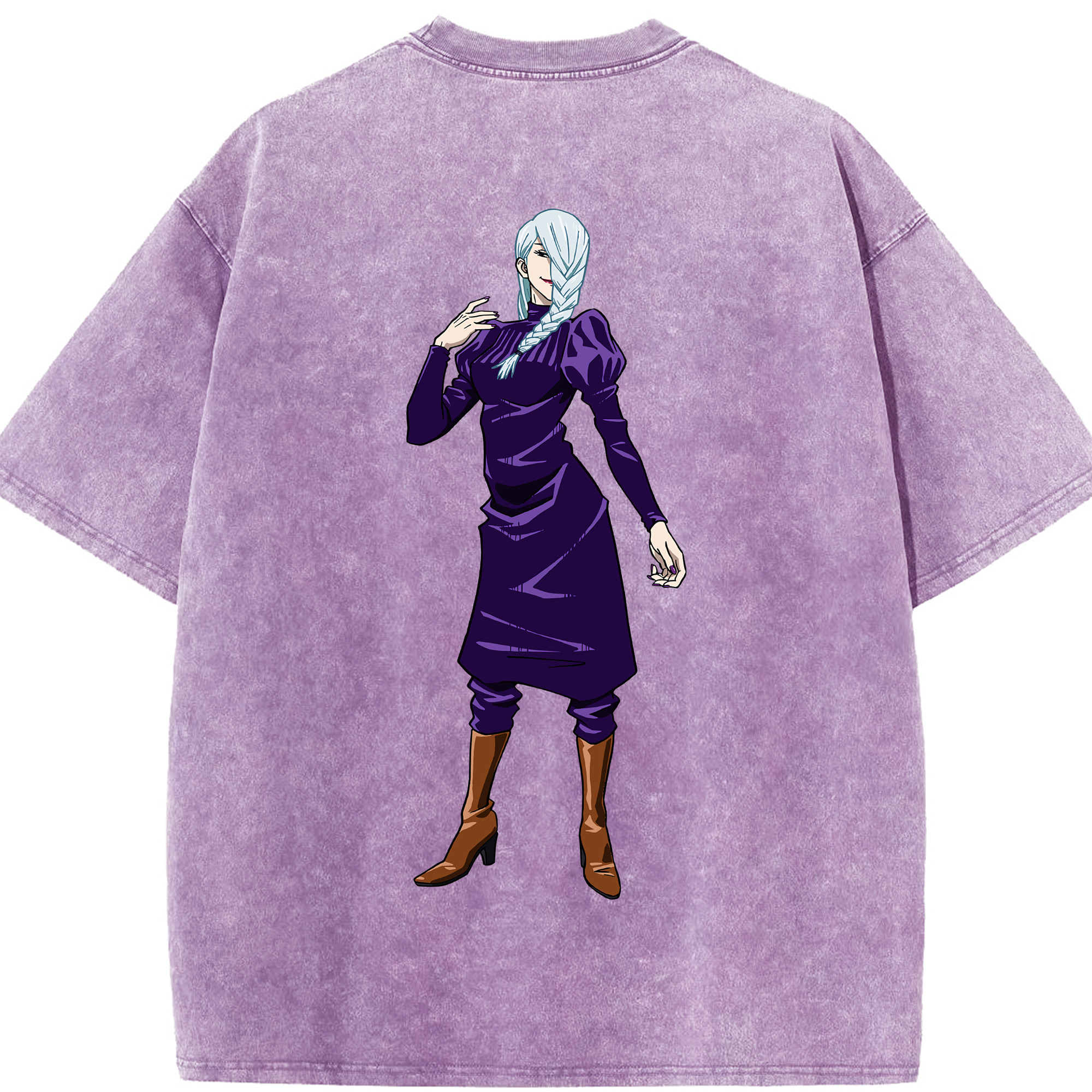 （画像用） 呪術廻戦 Jujutsu Kaisen 綿100% ヴィンテージ風 半袖Tシャツ（背面プリント）