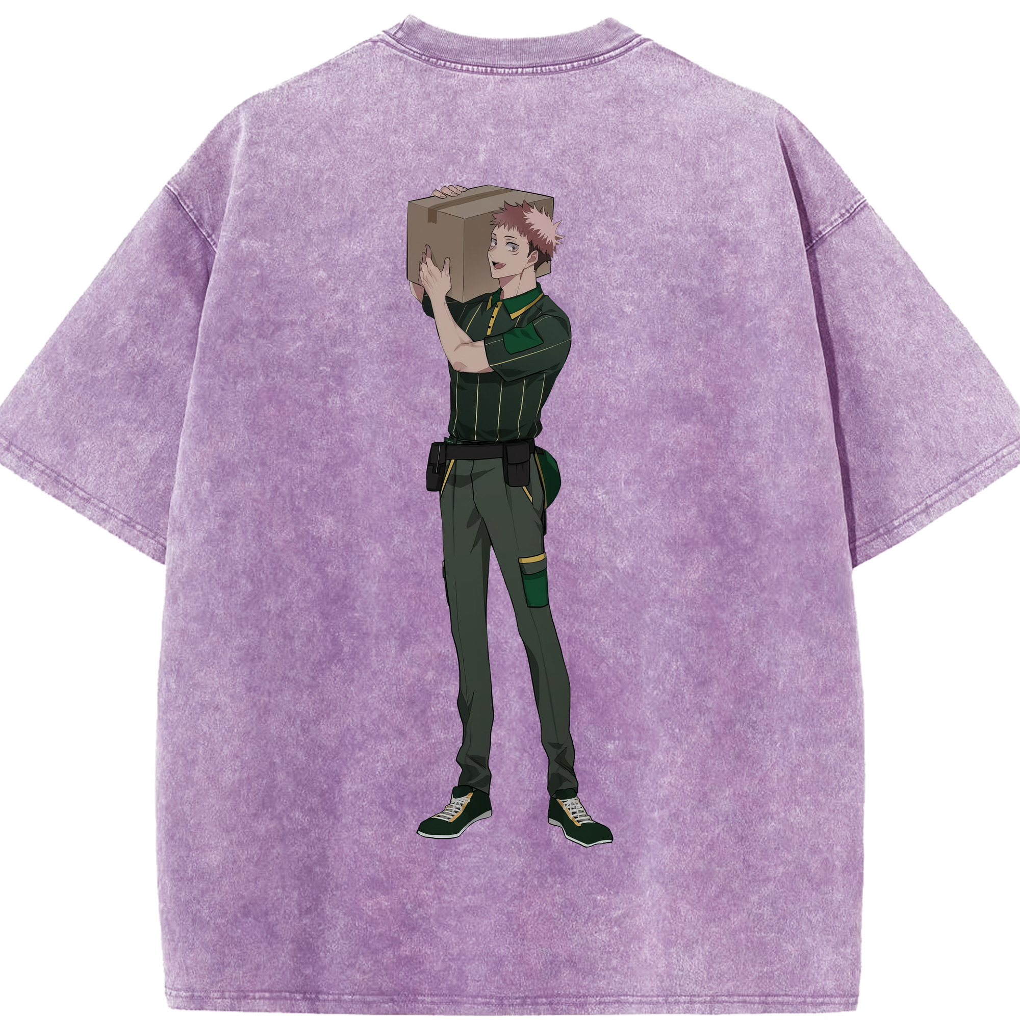 （画像用） 呪術廻戦 Jujutsu Kaisen 綿100% ヴィンテージ風 半袖Tシャツ（背面プリント）