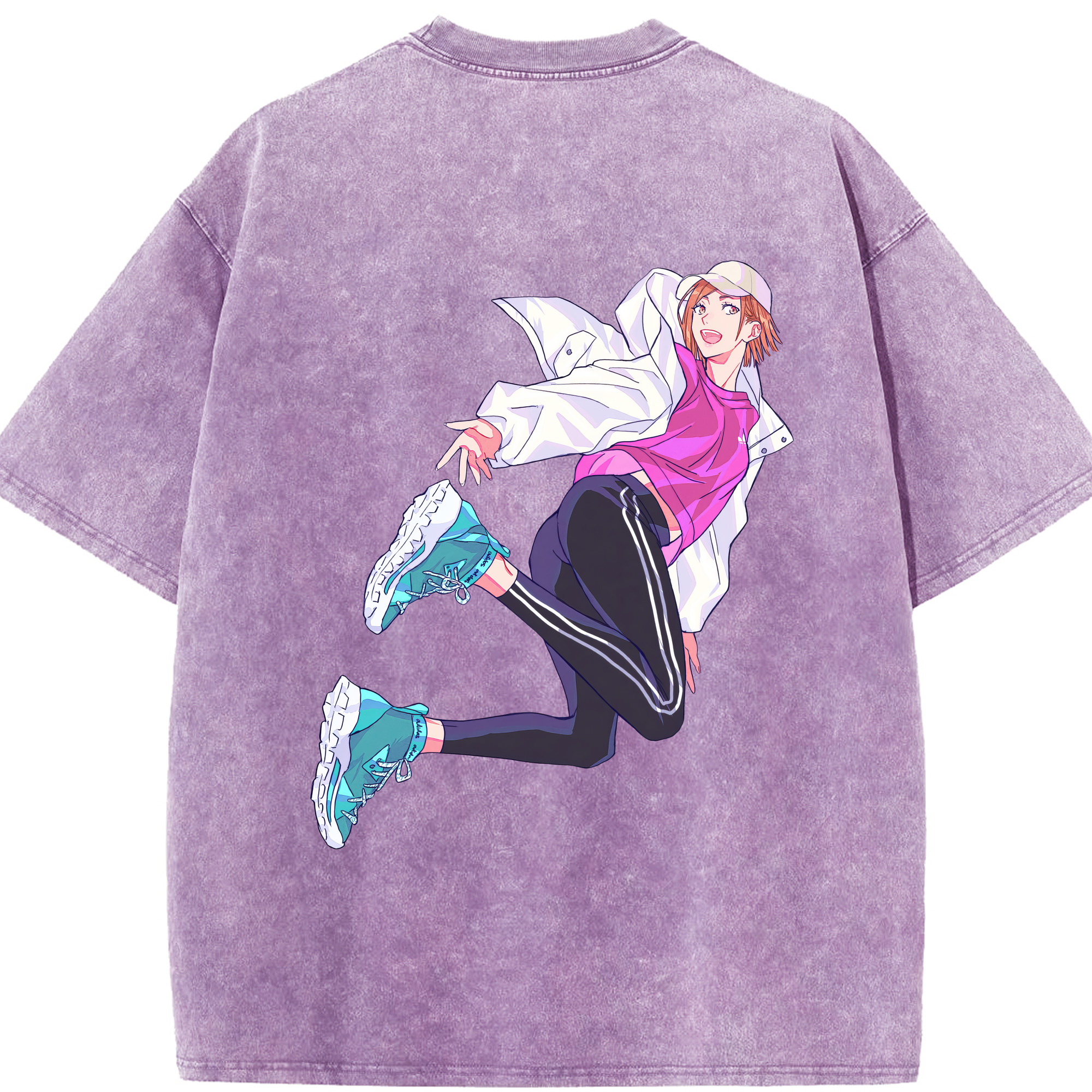 （画像用） 呪術廻戦 Jujutsu Kaisen 綿100% ヴィンテージ風 半袖Tシャツ（背面プリント）
