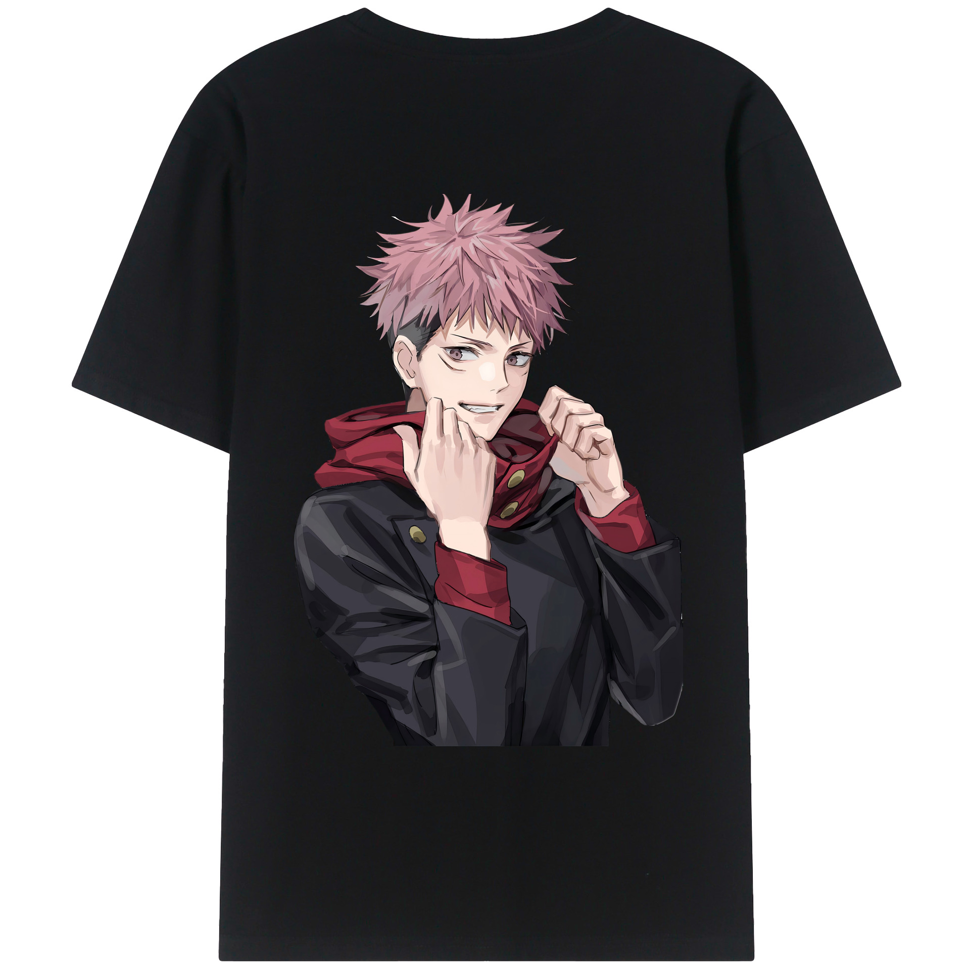 （画像用） 呪術廻戦 Jujutsu Kaisen 綿100％ メンズ半袖Tシャツ（バックプリント） 通気性