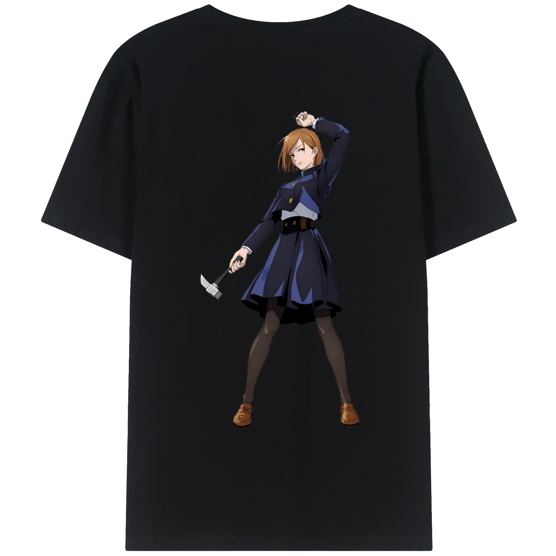 （画像用） 呪術廻戦 Jujutsu Kaisen 綿100％ メンズ半袖Tシャツ（バックプリント） 通気性