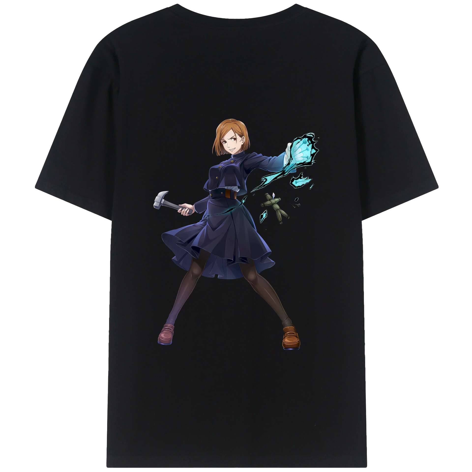 （画像用） 呪術廻戦 Jujutsu Kaisen 綿100％ メンズ半袖Tシャツ（バックプリント） 通気性