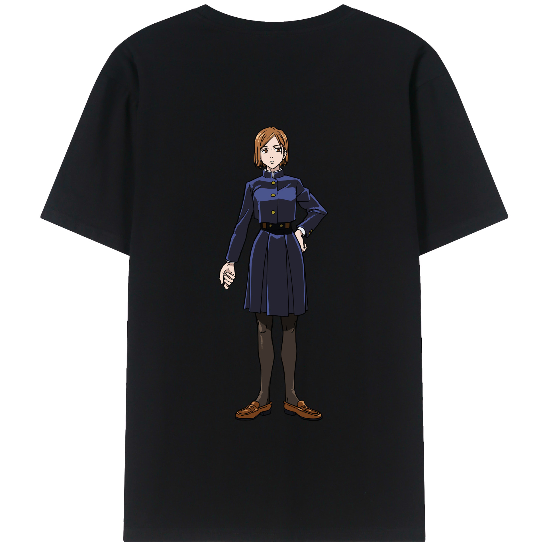 （画像用） 呪術廻戦 Jujutsu Kaisen 綿100％ メンズ半袖Tシャツ（バックプリント） 通気性