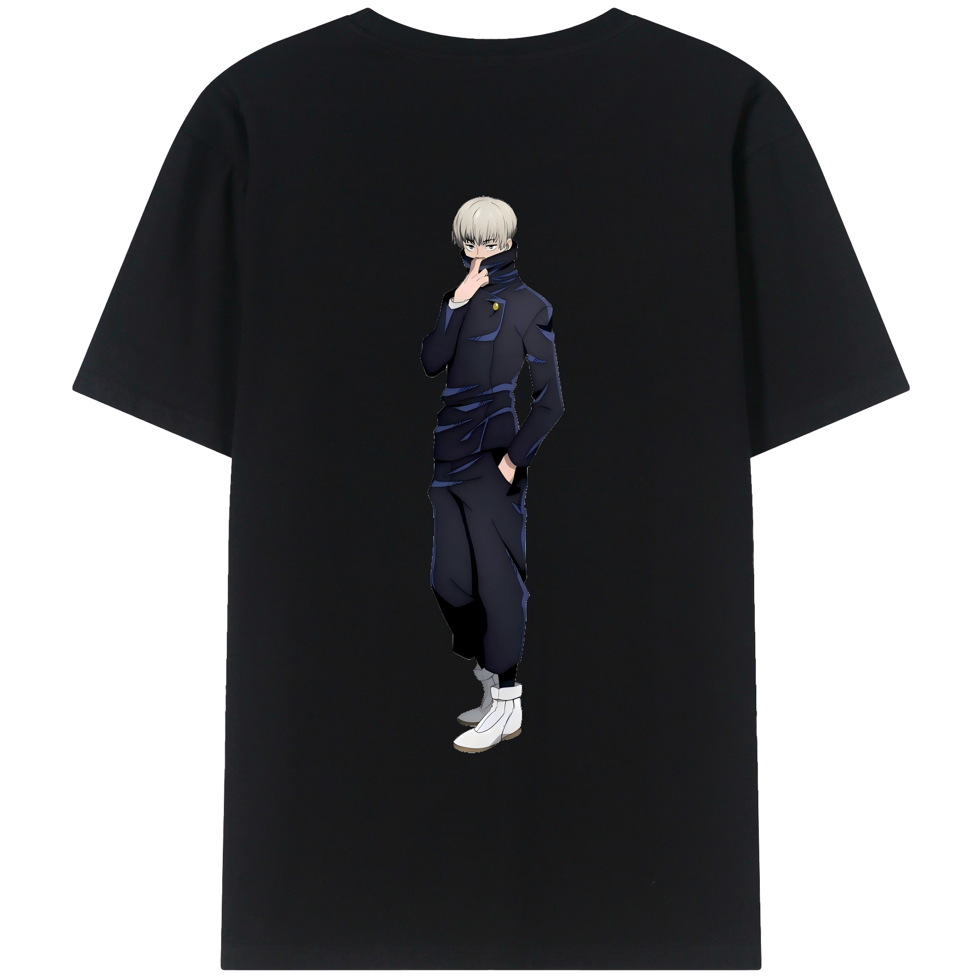 （画像用） 呪術廻戦 Jujutsu Kaisen 綿100％ メンズ半袖Tシャツ（バックプリント） 通気性